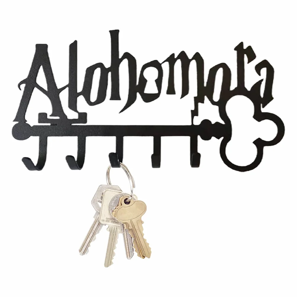 Portachiavi in Metallo Halloween con 5 Ganci Iron Art Murale Appendiabiti Organizzatore per Cappelli Porta Asciugamani Decorazione Ingresso