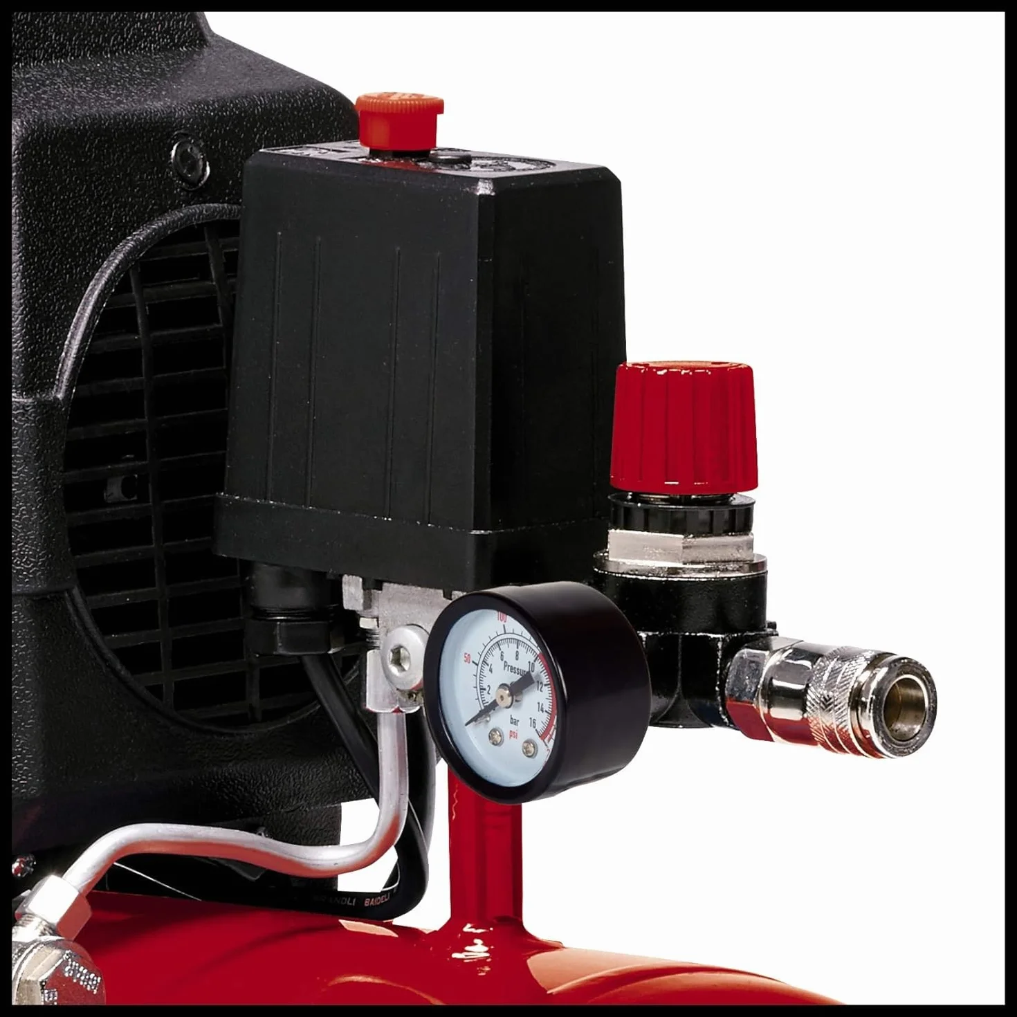 Einhell Compressore d'aria TC-AC 190/24/8, serbatoio d'aria 24 l, arrossante