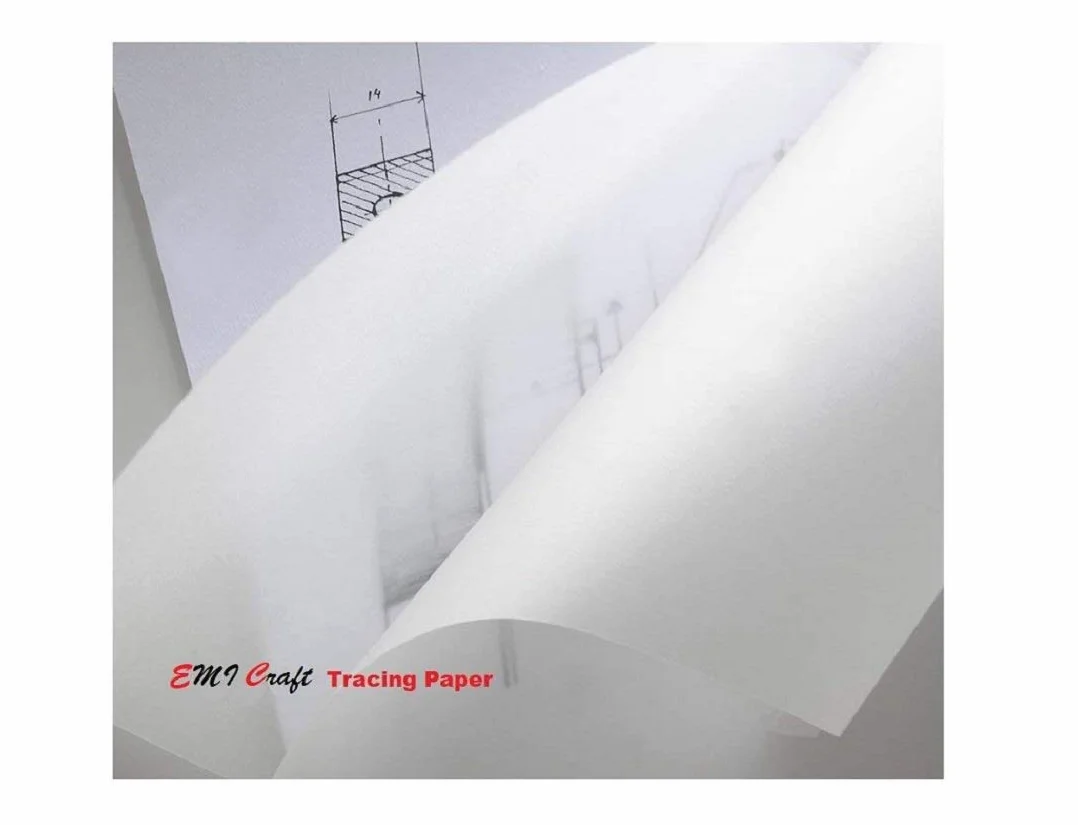 Rotolo da disegno, 40 g/m², 33 cm x 20 m, trasparente, 0,33 x 20 m, 40/45 g/m²