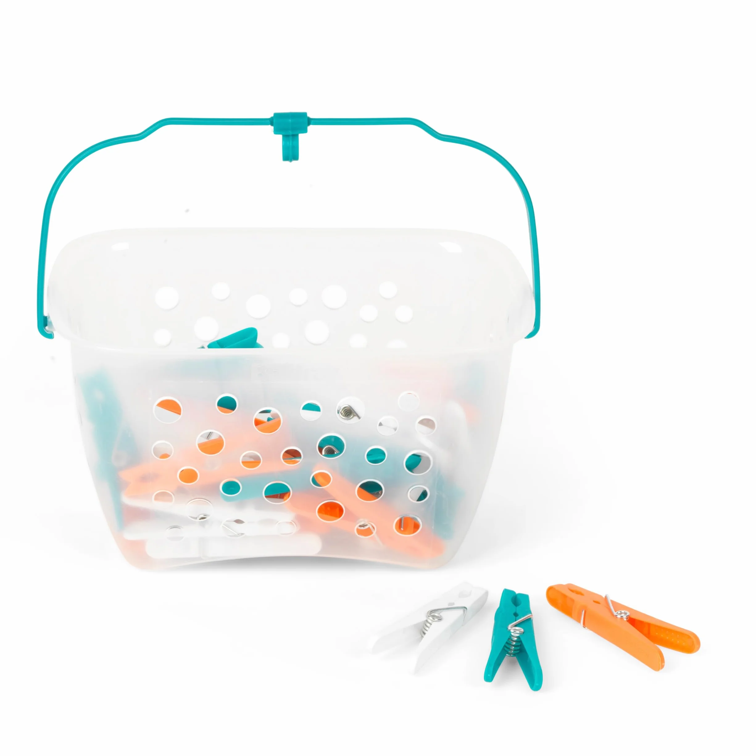 Beldray LA028297TQ Mollette Bucato con Cestino 48 sztuk, do użytku wewnętrznego i zewnętrznego, 23.7 x 12.5 x 13.3 cm