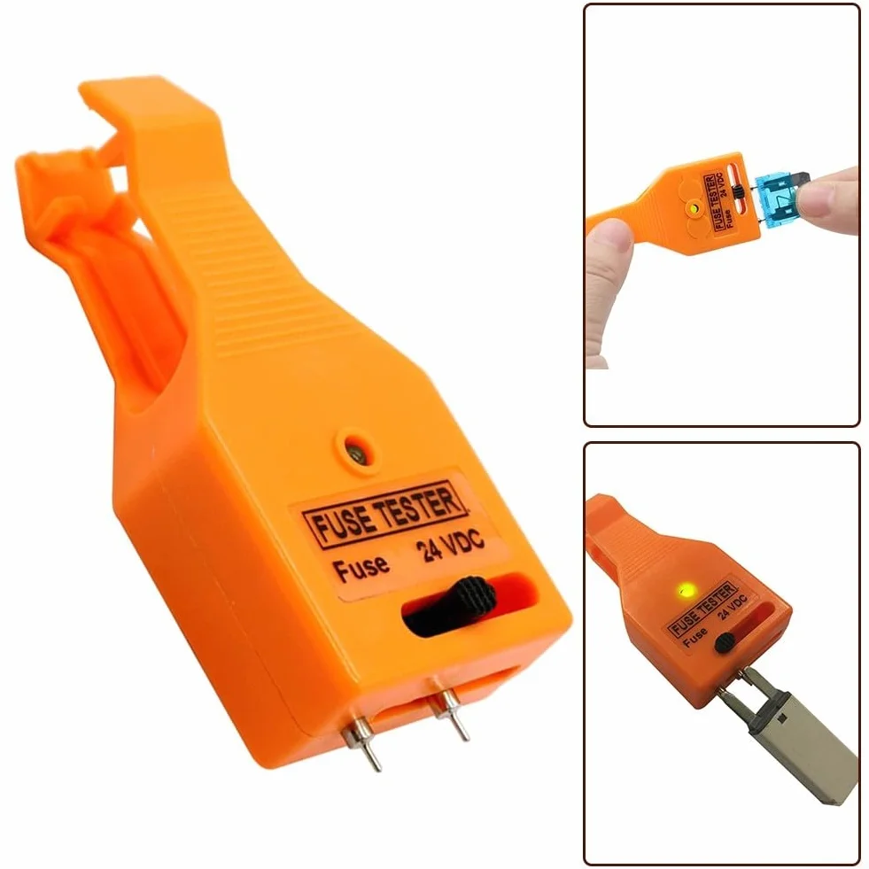 Tester per fusibili auto regolabile e strumento estrattore compatibile con varie dimensioni di fusibili per test e rimozione rapidi