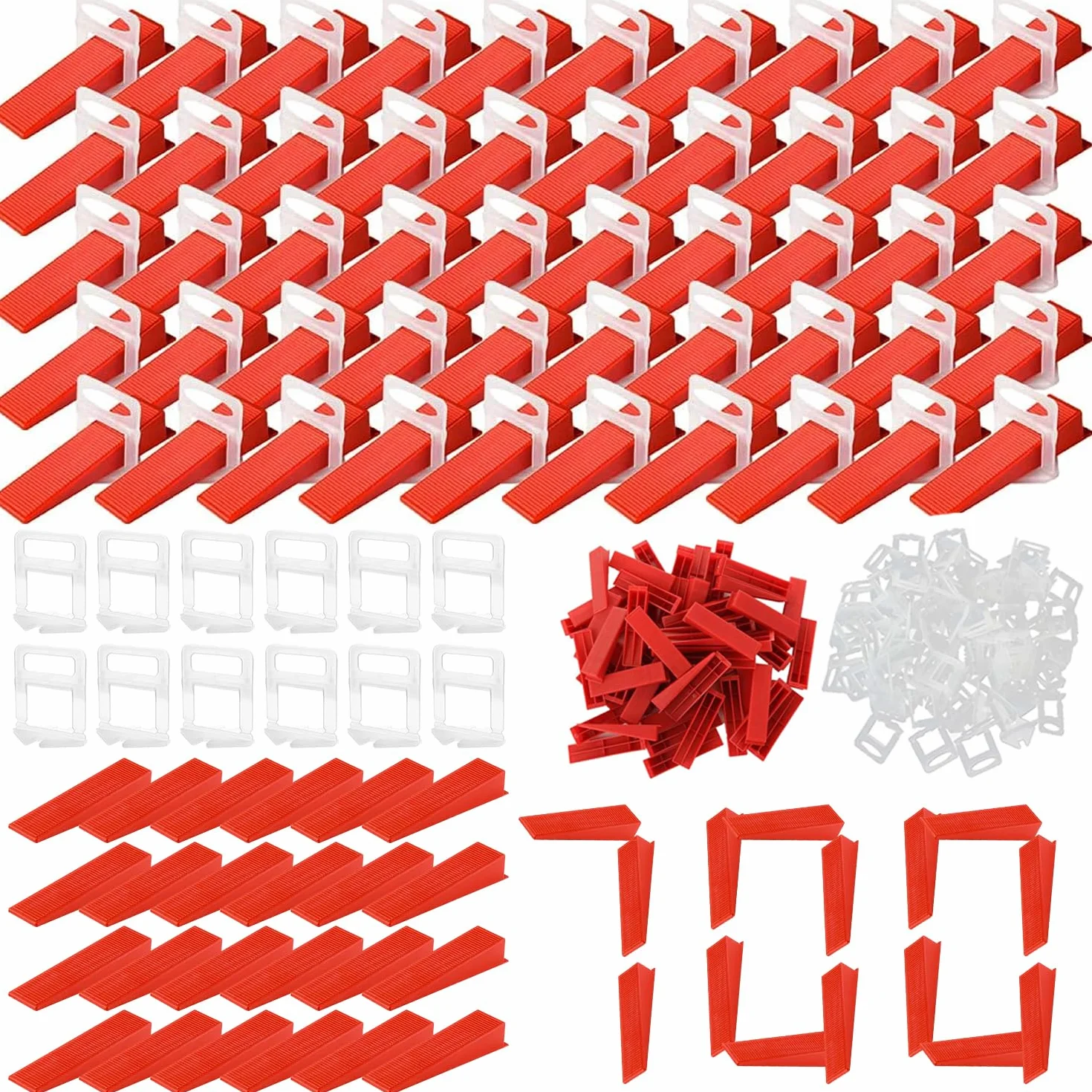 700 Pezzi Distanziatori per Piastrelle Livellatori per Piastrelle Cunei per Piastrelle con Inserti per Piastrelle 3mm per Piastrelle da Parete e da Pavimento Riutilizzabile