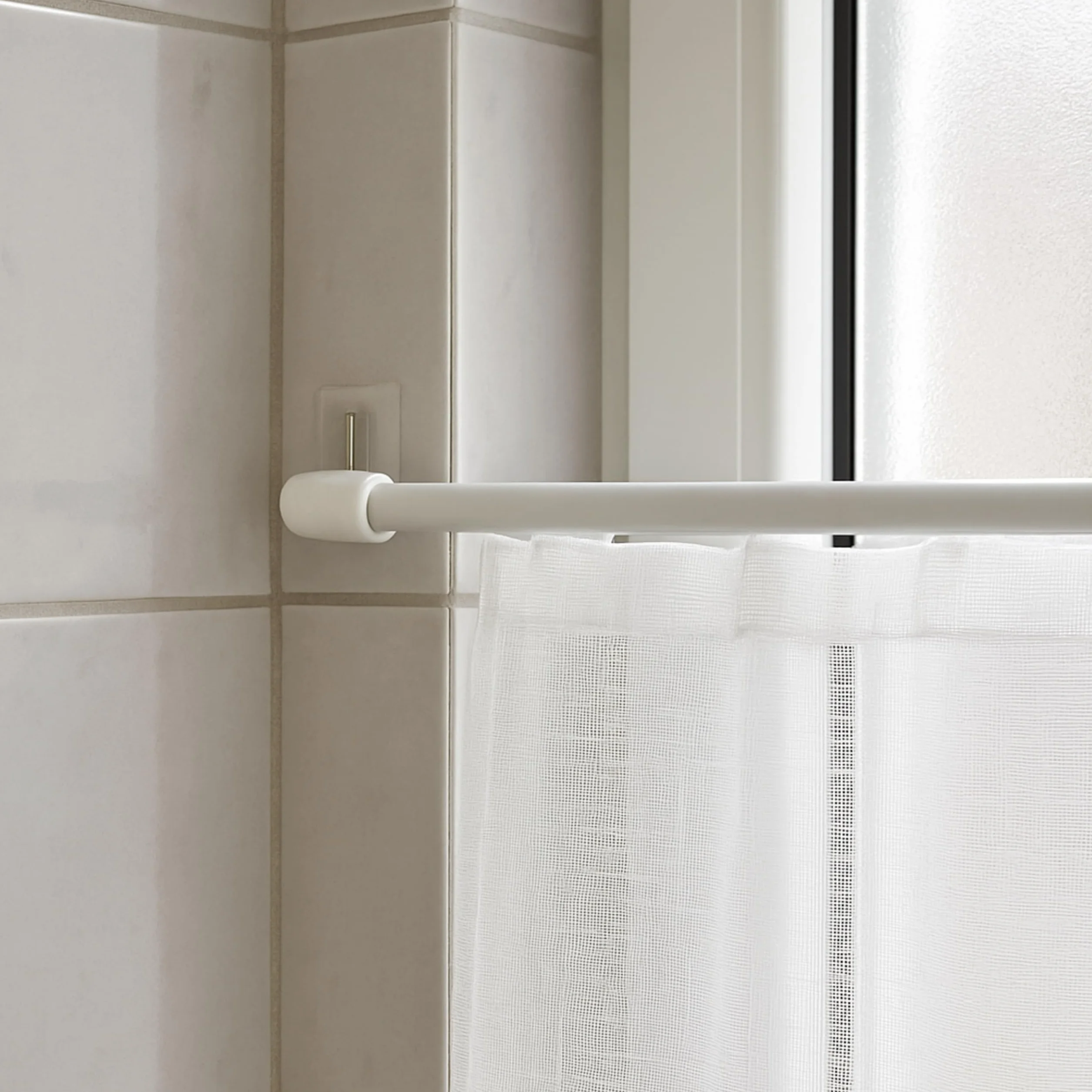 Gancio autoadesivo per bastone trasparente 24 x 16.5 mm ganci per tenda