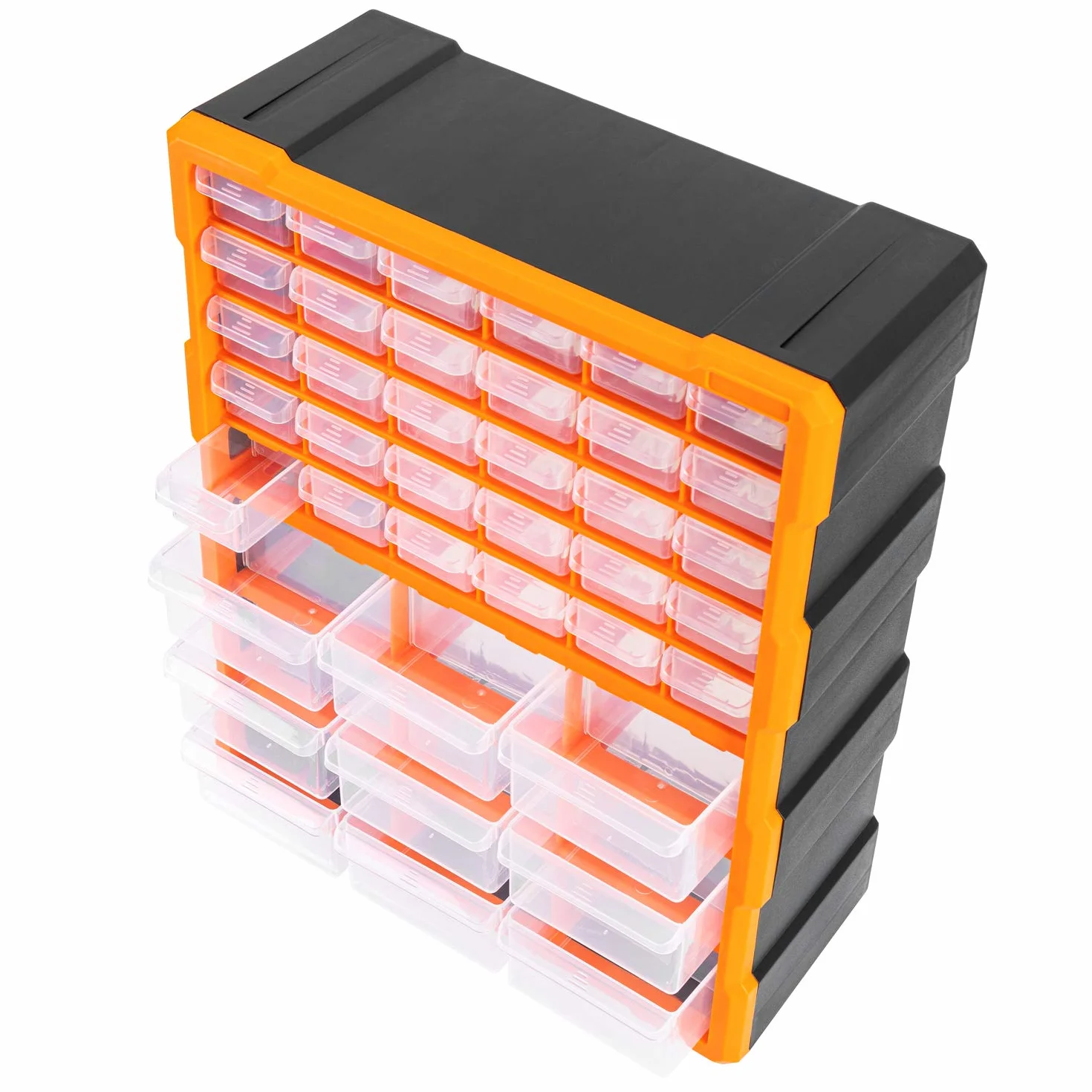 Amazon Basics Armadietto organizer 39 cassetti 38x15.9x47.3 cm Nero montaggio a parete