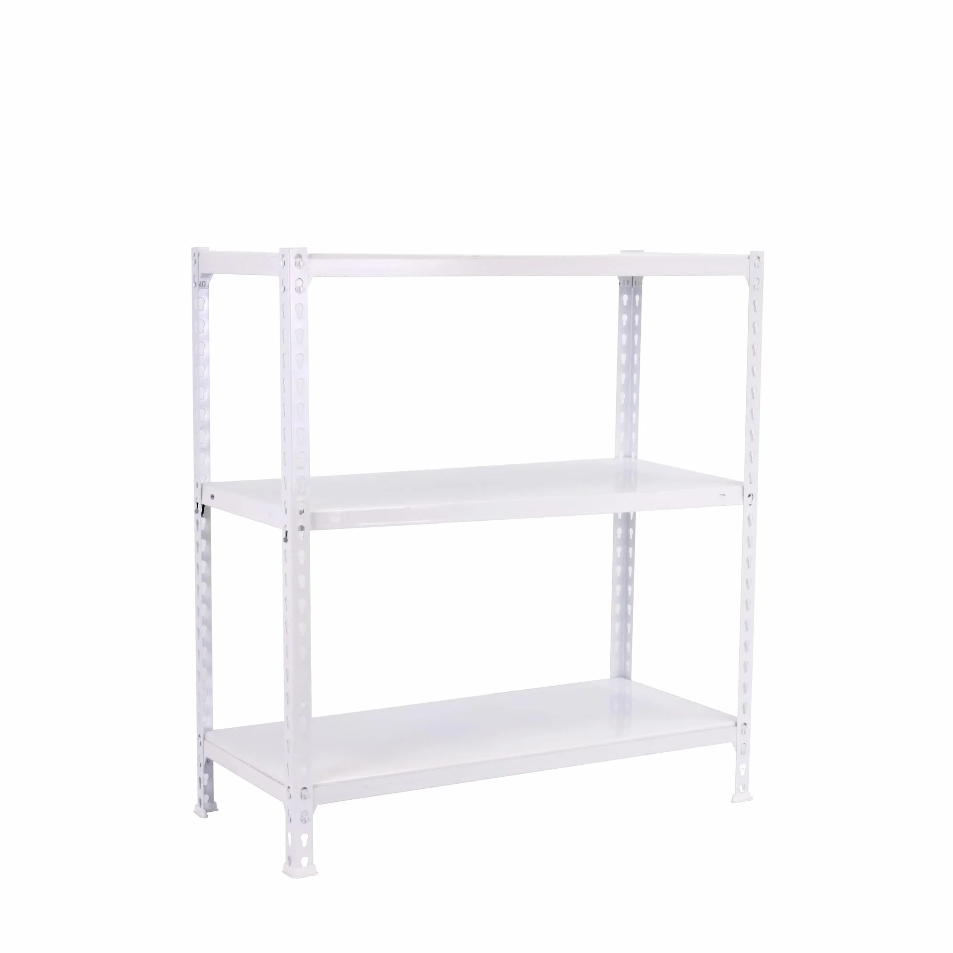 Simon Rack Scaffale Metallo Garage e 3 Ripiani, Capacità di Carico 60 kg e Punto di Flessione, 900x1100x400 mm, Metallo, Scaffalatura per Garage, Bianco - Ecoclick
