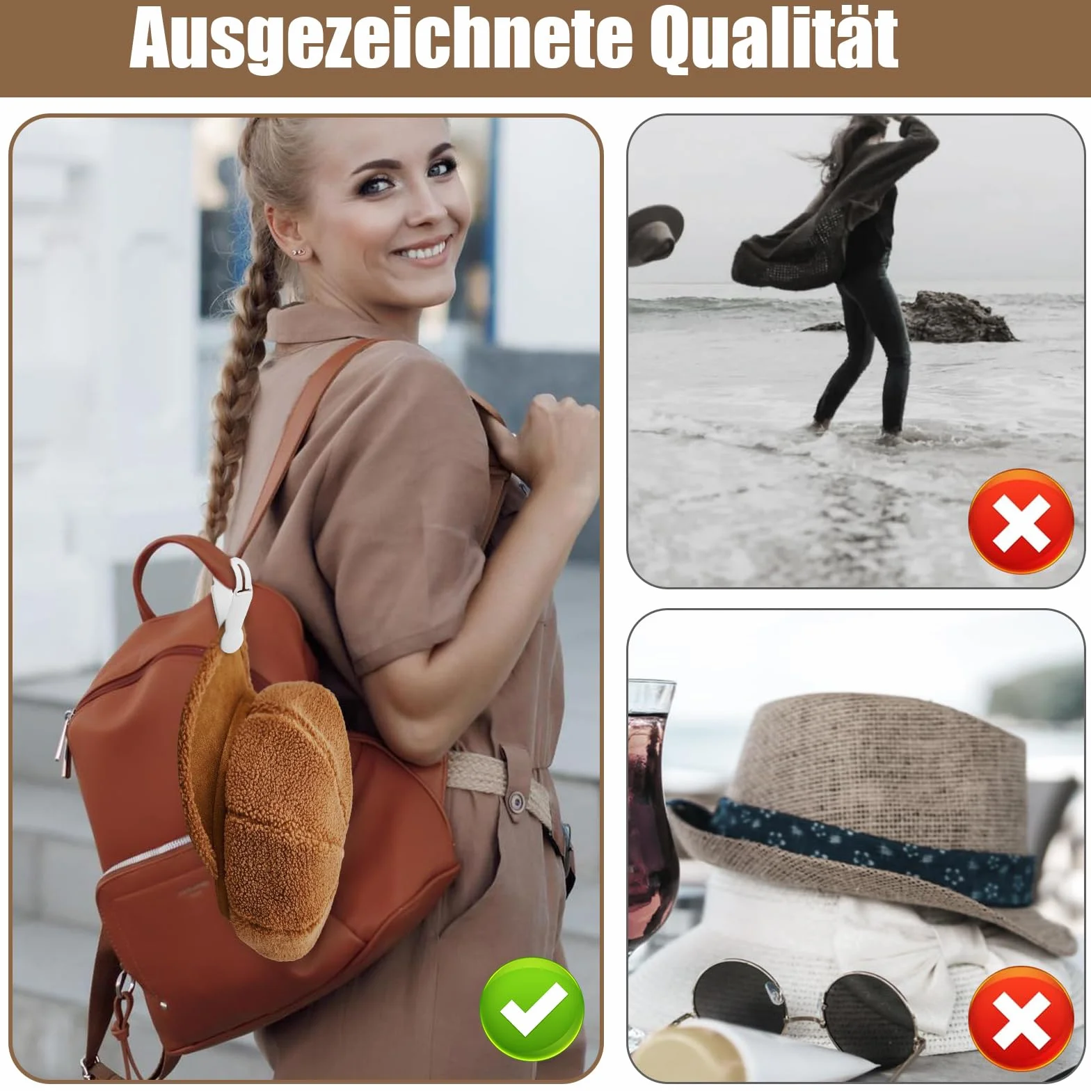 Clip per asciugamani in silicone magnetiche 4 pezzi nero bianco