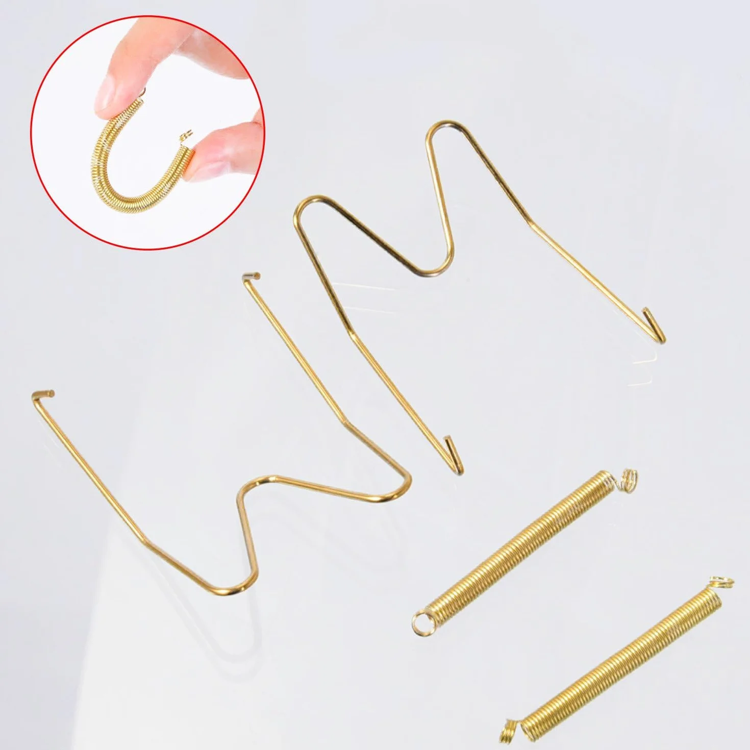 Set di 6 Ganci da Parete per Piatti, Ganci Espositore per Piatti da 8 Pollici con Gancio a Molla e Supporto Filo per Appendere Compatibili con 20 cm - 22 cm Accessori Decorazione Casa da Parete
