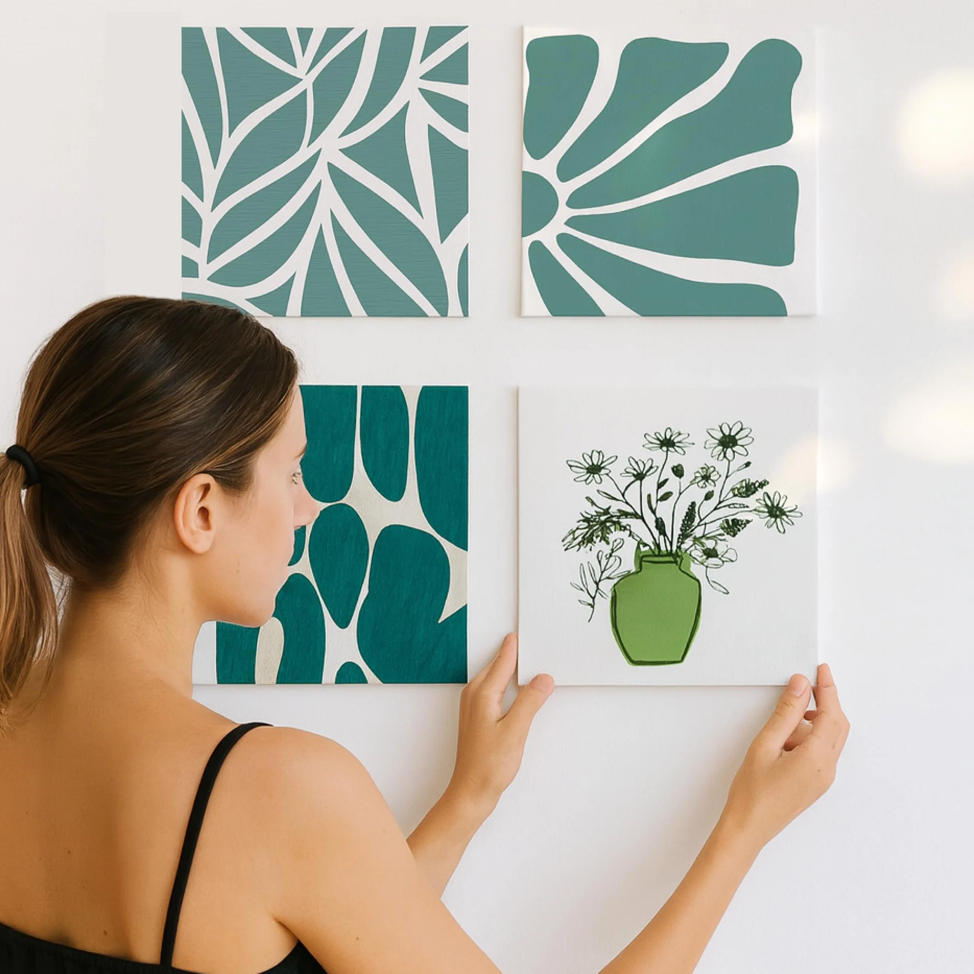 Zenacolor Tela per Dipingere 30x40cm (Set da 10) - 280 g/m² 100% Cotone - Per Pittura Acrilica, a Olio, Tempera, Guazzo, ecc.