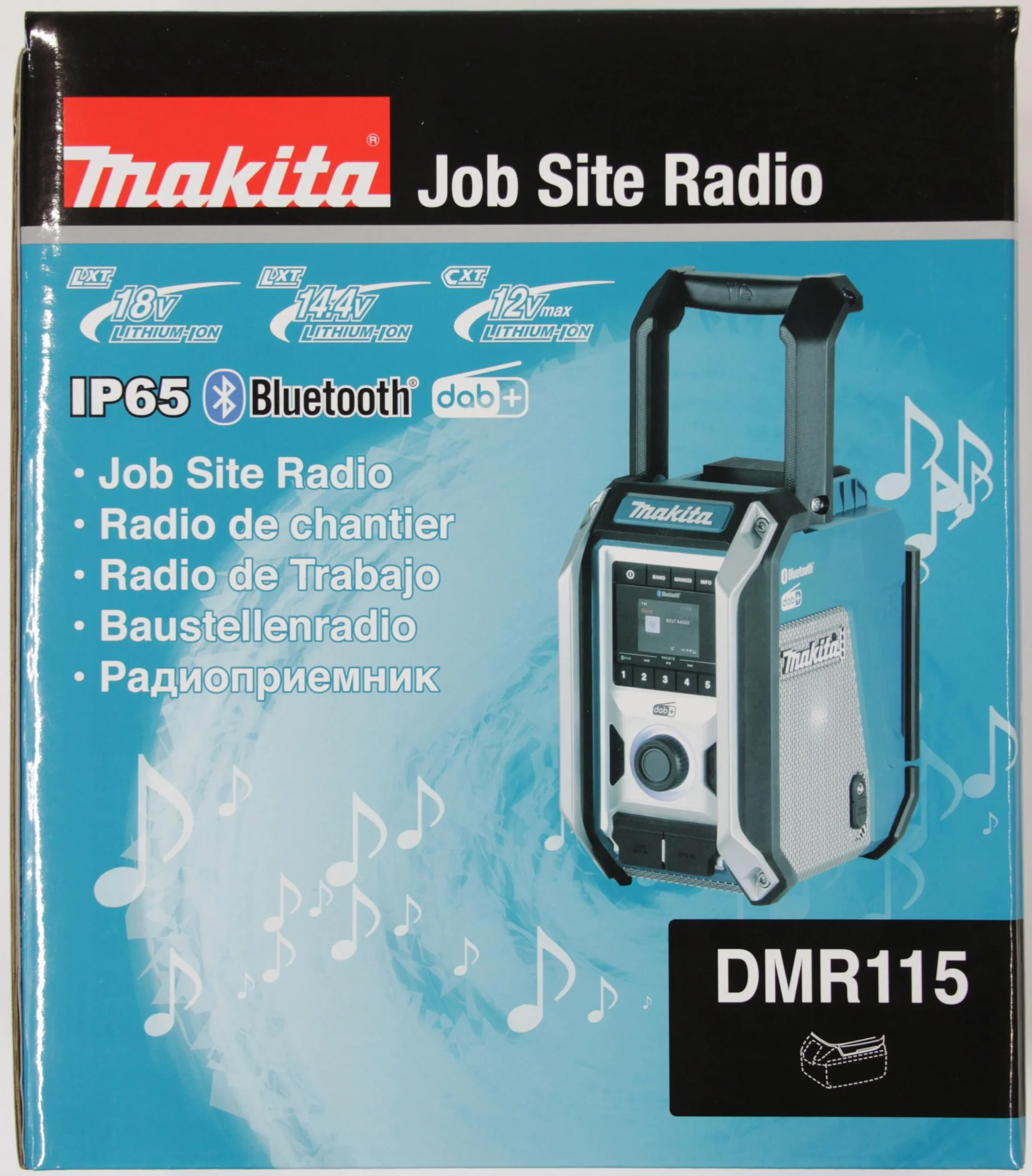 Makita DMR115 radio Worksite Black, Blue