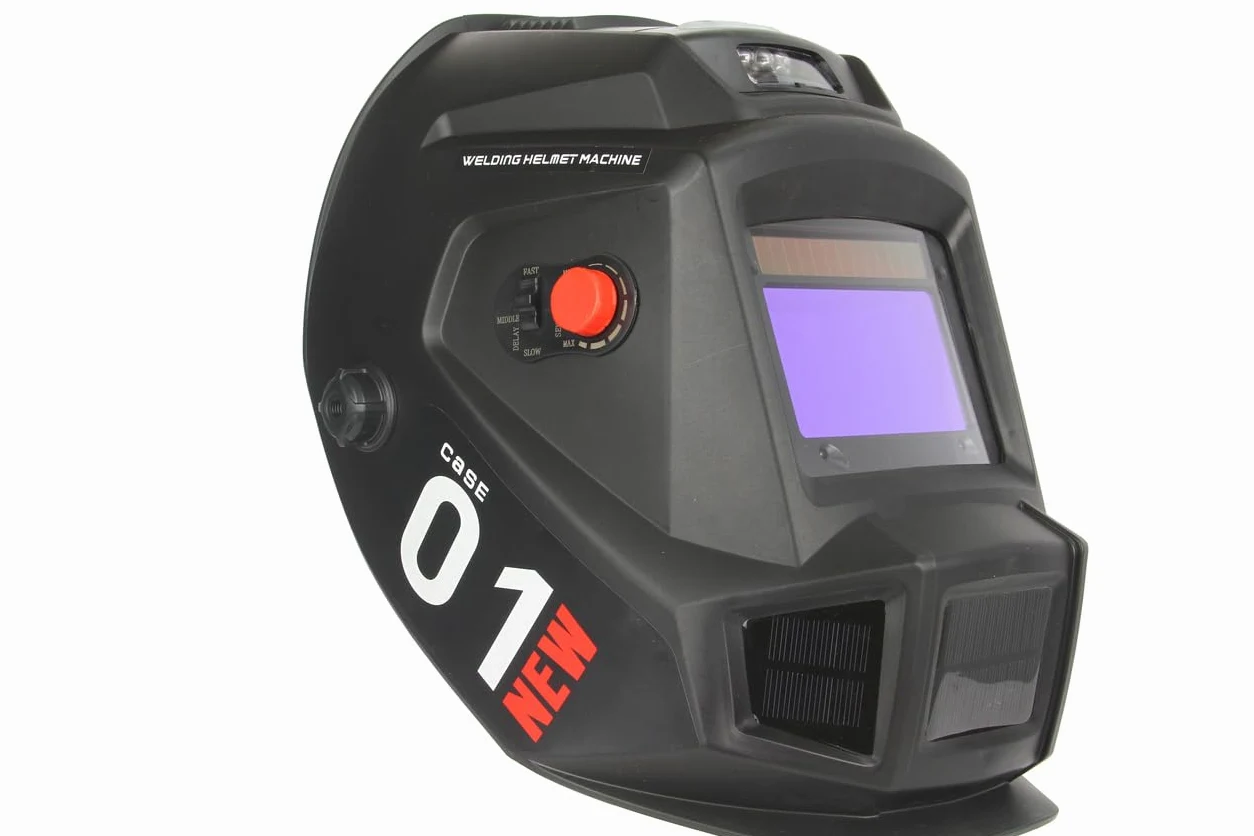 Maschera Casco Saldatura Autoscurante per MIG TIG MAG MMA | Campo Visivo 100x93 mm | Regolabile