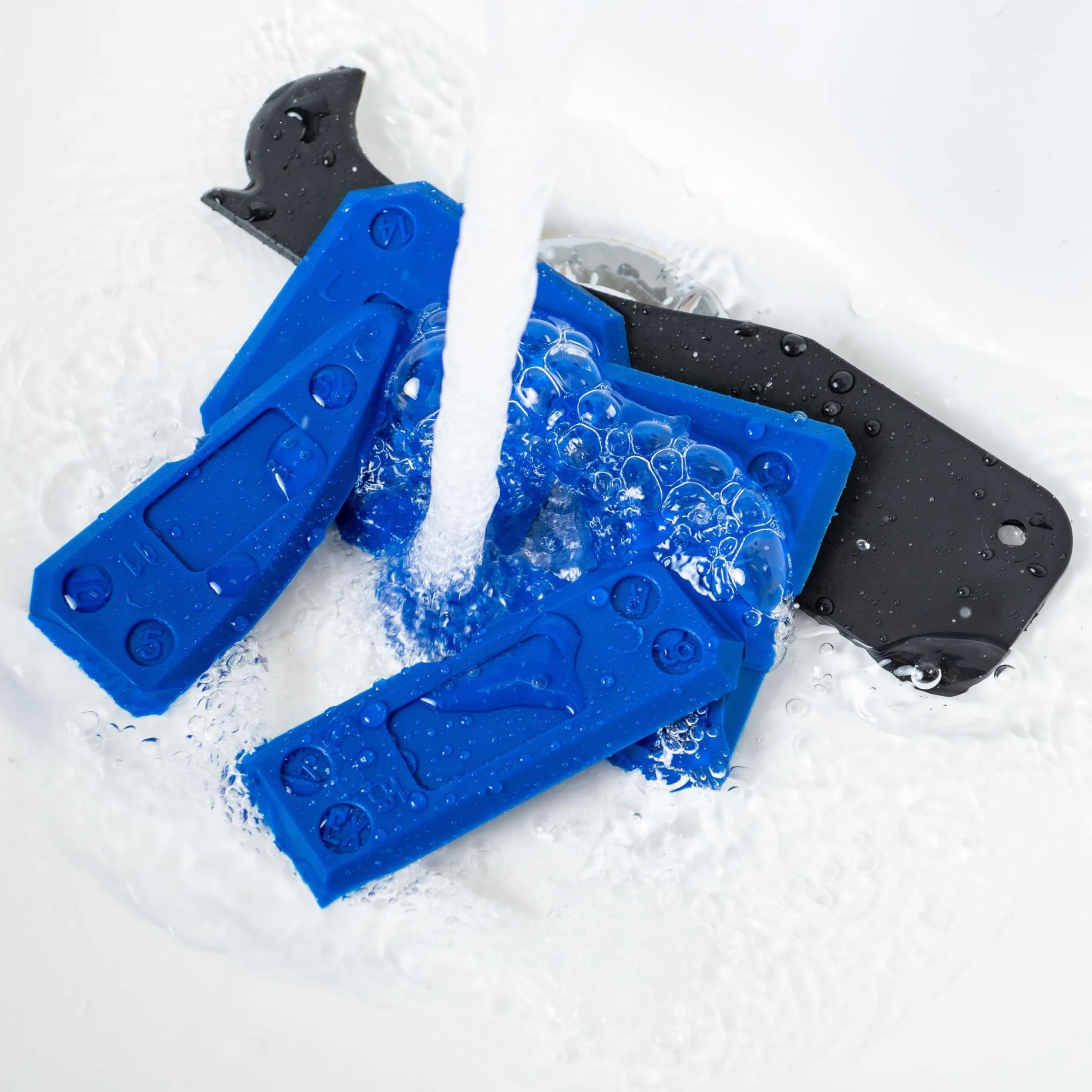 Utensili per rifinire giunti in silicone con istruzioni, Set di 5, attrezzo per silicone sigillante di diverse forme e dimensioni, spatola flexible per sigillare fughe e giunti di cucina e bagno