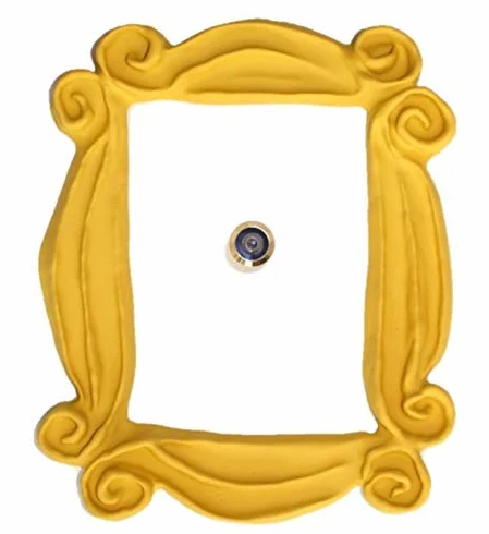 CORNICE spioncino porta adesivo simulazione Best friends Natale