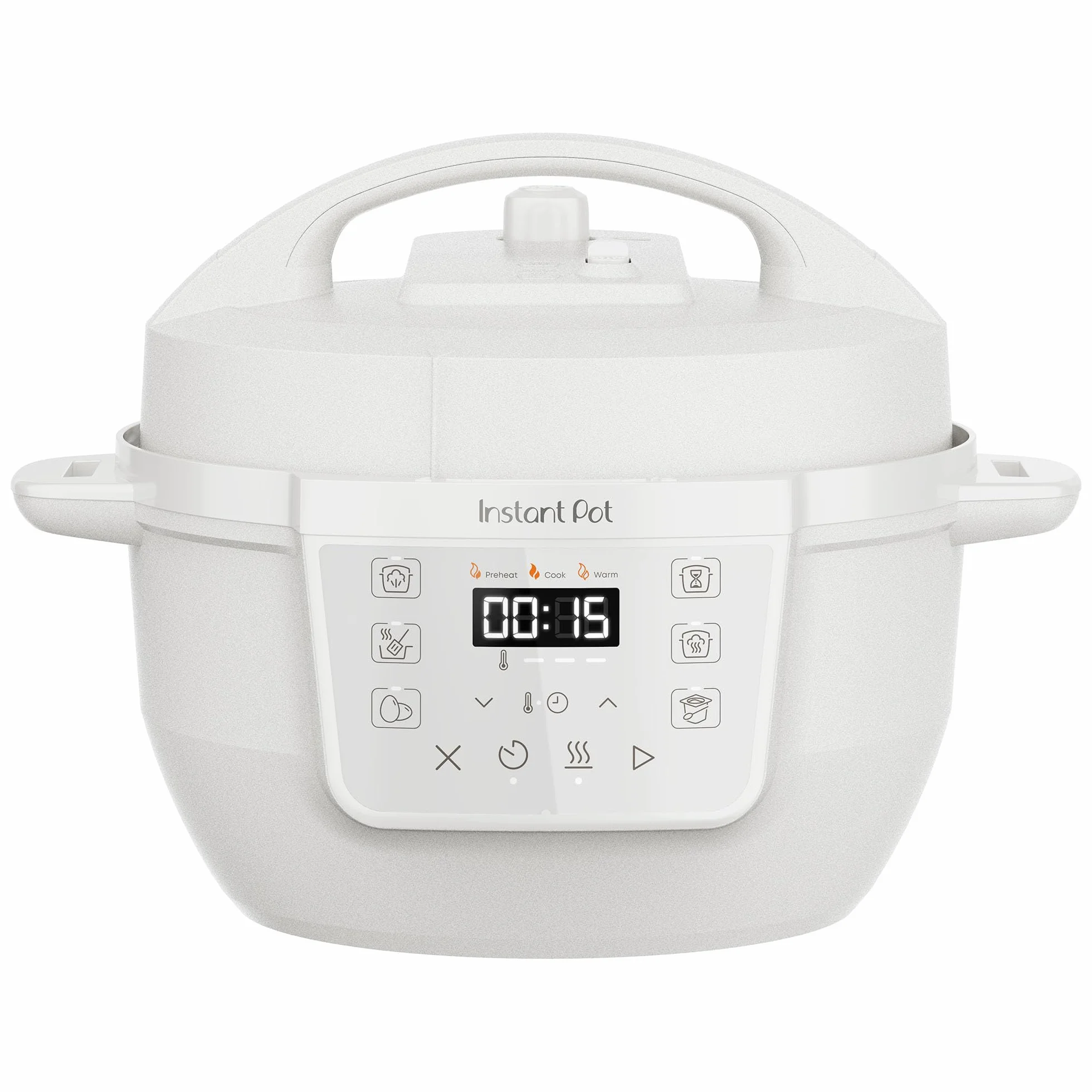 Instant Pot Multicooker, 3.8L 7-in-1 Pentola a Pressione, Vaporiera, Scaldavivande in Acciaio Inossidabile Spazzolato, Adatta a Cucinare Riso, Zuppa, Verdura e Yogurt a Cottura Lenta, Bianco Sale