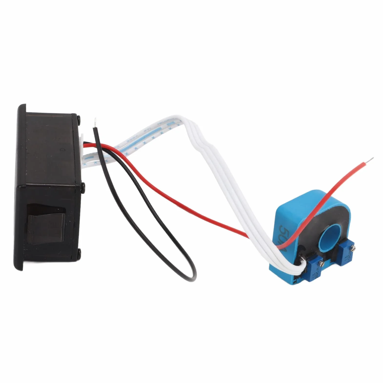 Mini Amperometro Digitale Misuratore di Corrente Amp Pannello Display a LED Amperometro con Sensore Hall LED Display Digitale 50A Misuratore di Corrente Ad Alta Precisione