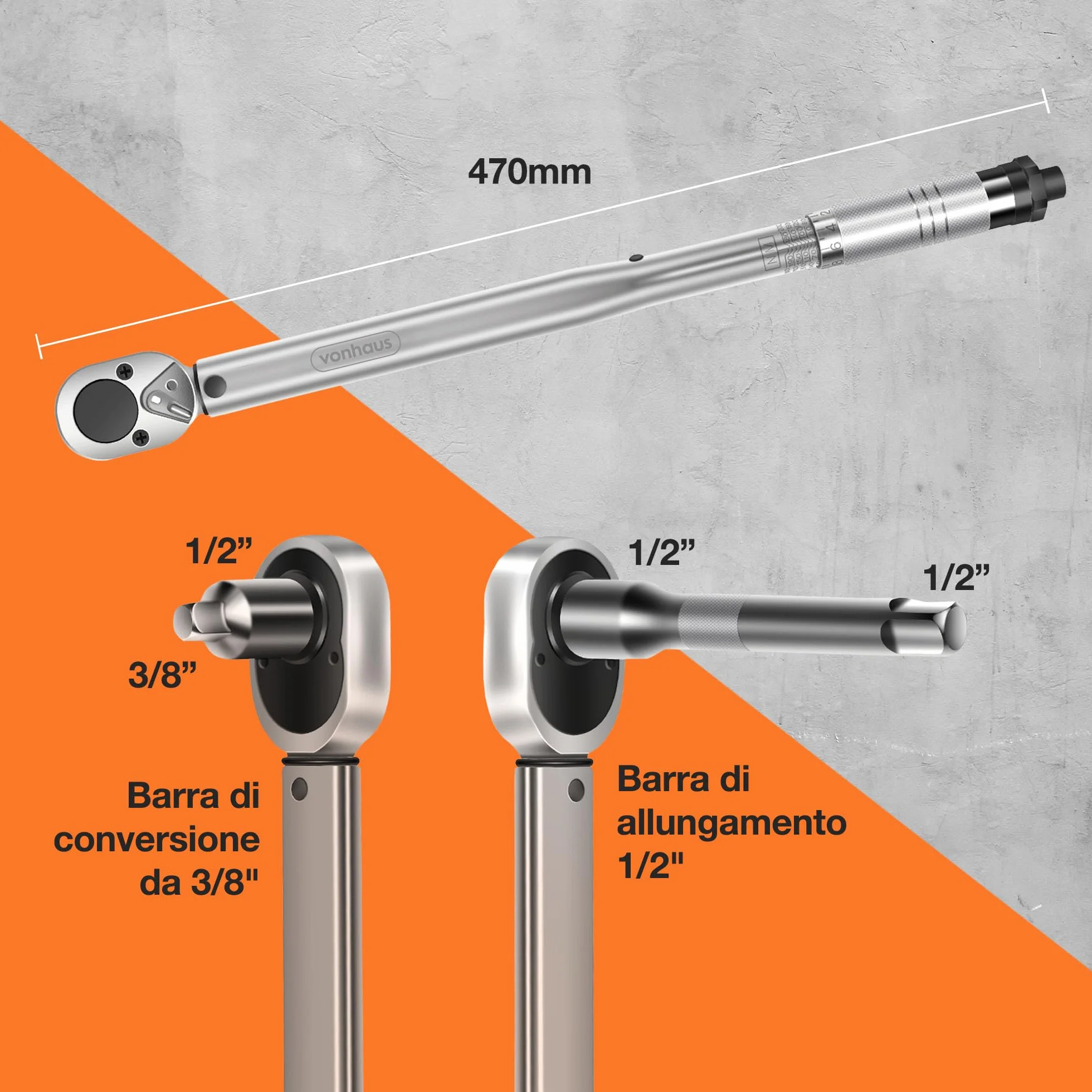VonHaus Pistola per Rivetti - Set di Pinze per Rivetti Manuali con 7 Mandrini M3-M12 e 150 Rivnut