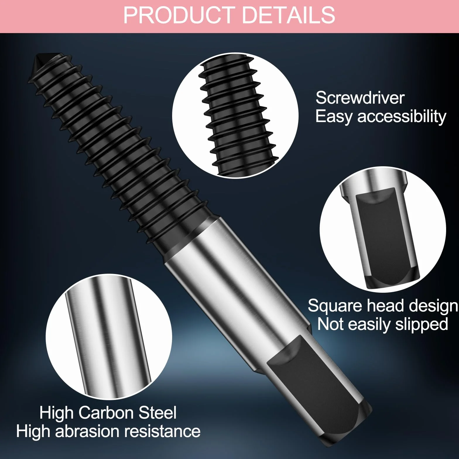 Lixiluxia 6 Pezzi Estrattore Viti Danneggiate, Estrattori Per Viti Spanate, Screw Extractor, Estrattori Sinistro, per Rimuovere Tubi danneggiati, er Prigioniere, Bulloni, Bloccate, Spanate, 4-25 mm
