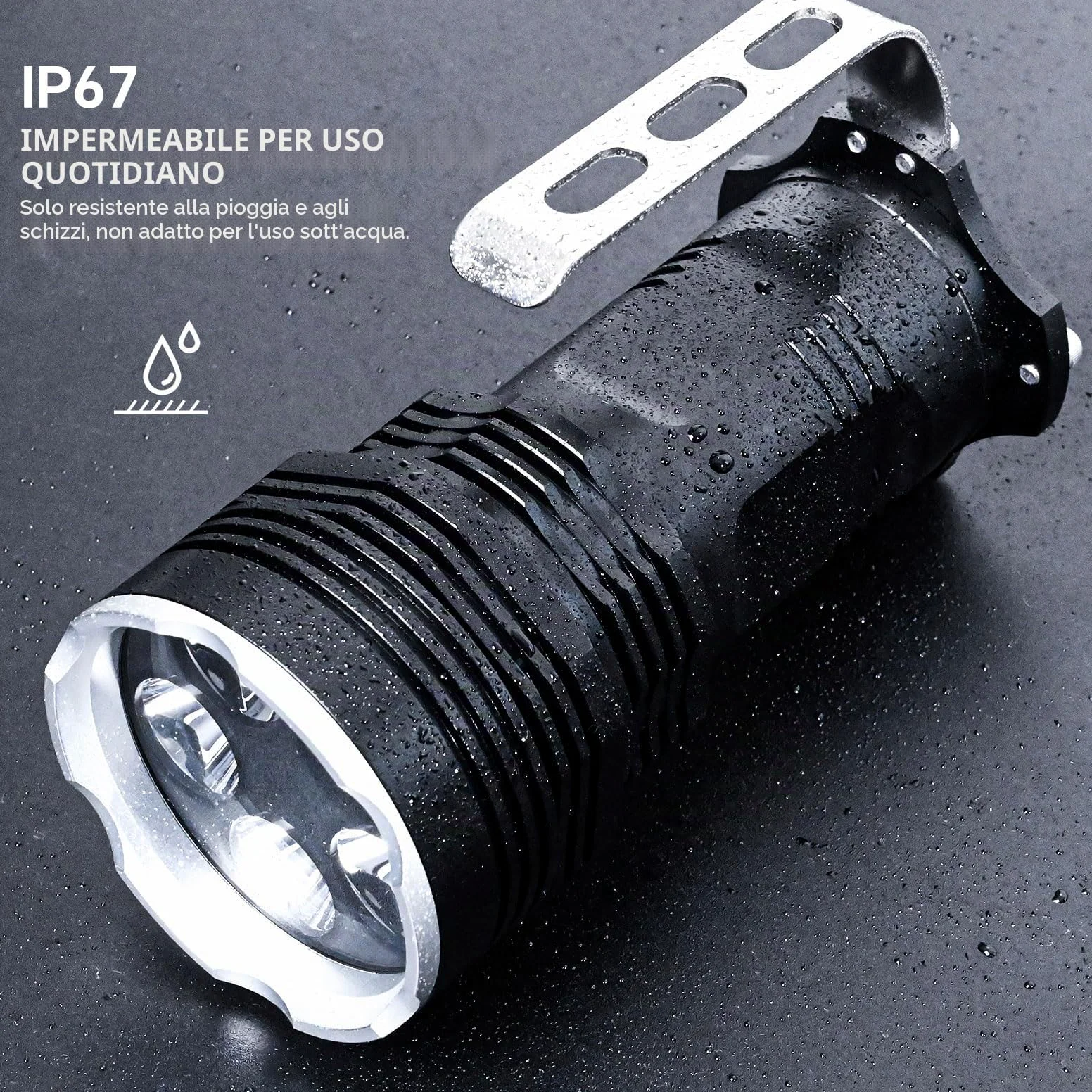 UltraFire Torcia UV 395nm, Luce Ultravioletta ad Alta Potenza da 50W, Lampada UV Portatile a Lungo Raggio per Ricerca di Ambra, Rocce, Caccia agli Scorpioni, Indurimento Resina, Rilevamento Perdite