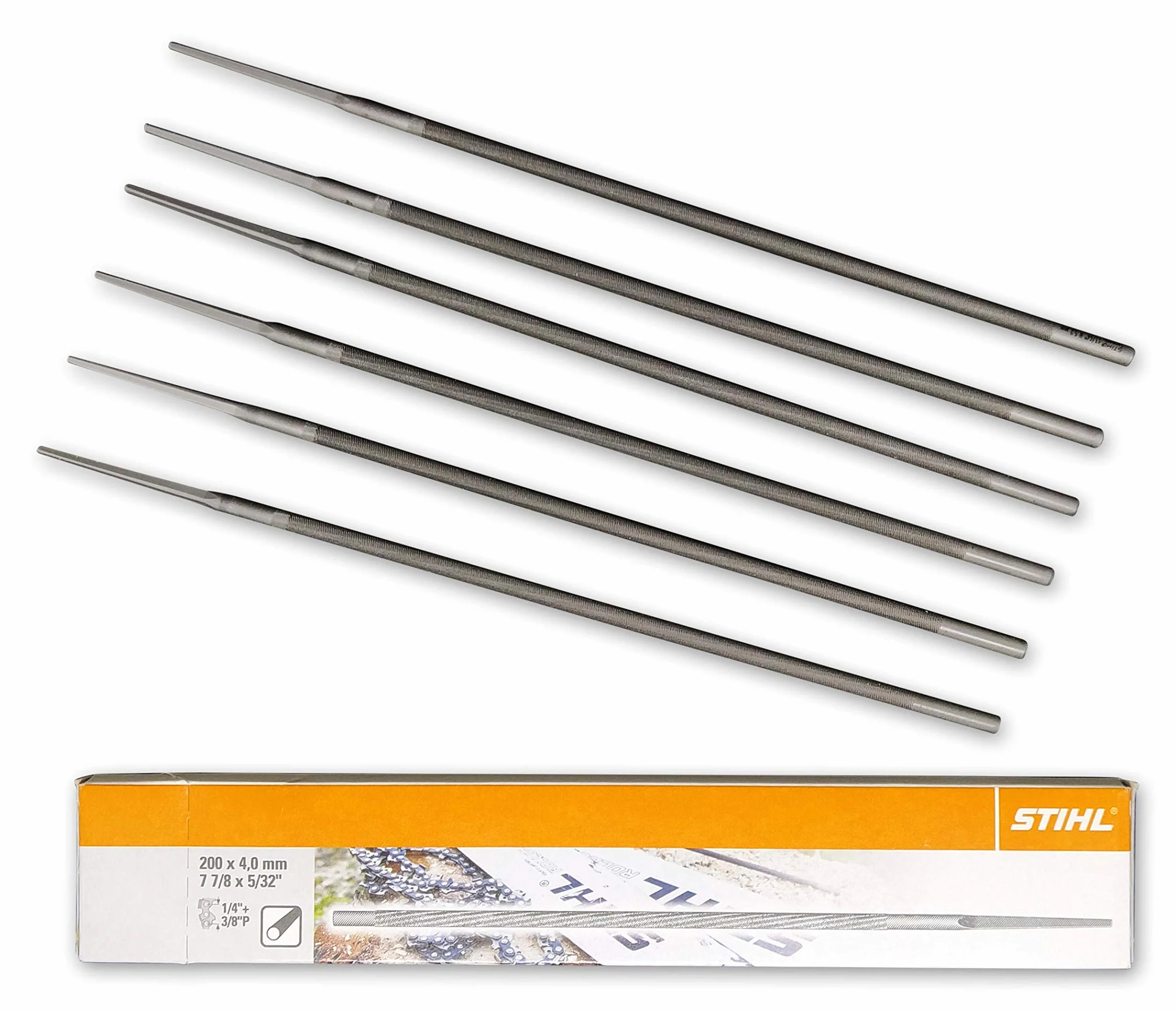 Stihl Rundfeile 56057724006 - Set di 6 punte rotonde per Sägeketten da 1,3 mm, 1/4" e 3/8", 1,3 mm