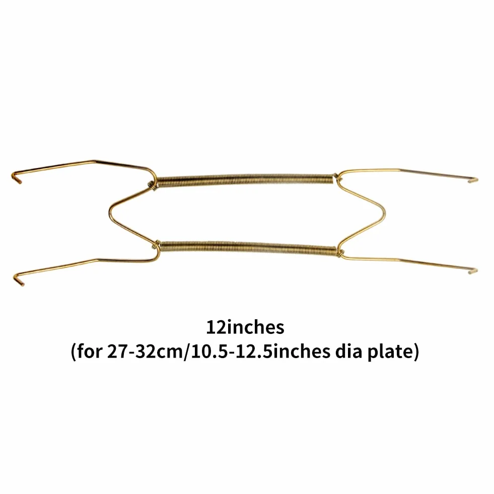 QLING 2 Pezzi Appendiabiti da Parete Sospensione Decorativa per Piatti 20,3 cm/25,4 cm/30,5 cm/35,6 cm/40,6 cm Appendiabiti da Parete Invisibili, Come Illustrato, 30,5 cm