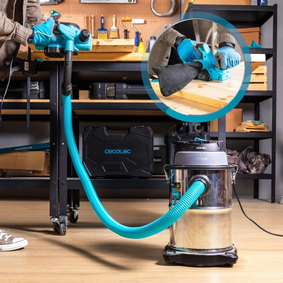 Cecotec Pialletto Elettrico con Cavo Fast&Clean 3000 Agile. 650W, 16800rpm, Profondità 2mm, Larghezza 82mm, Lame Doppie Reversibili, Sacco Raccolta, Connessione Aspiratore, Cavo 3m, Finitura Perfetta