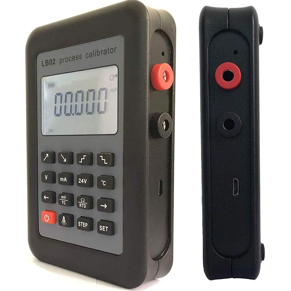 Toplionace LB02 Corrente di Resistenza Voltmetro Generatore di Segnale Sorgente Calibratore di Processo Display LCD 4-20mA / 0-10V / mV