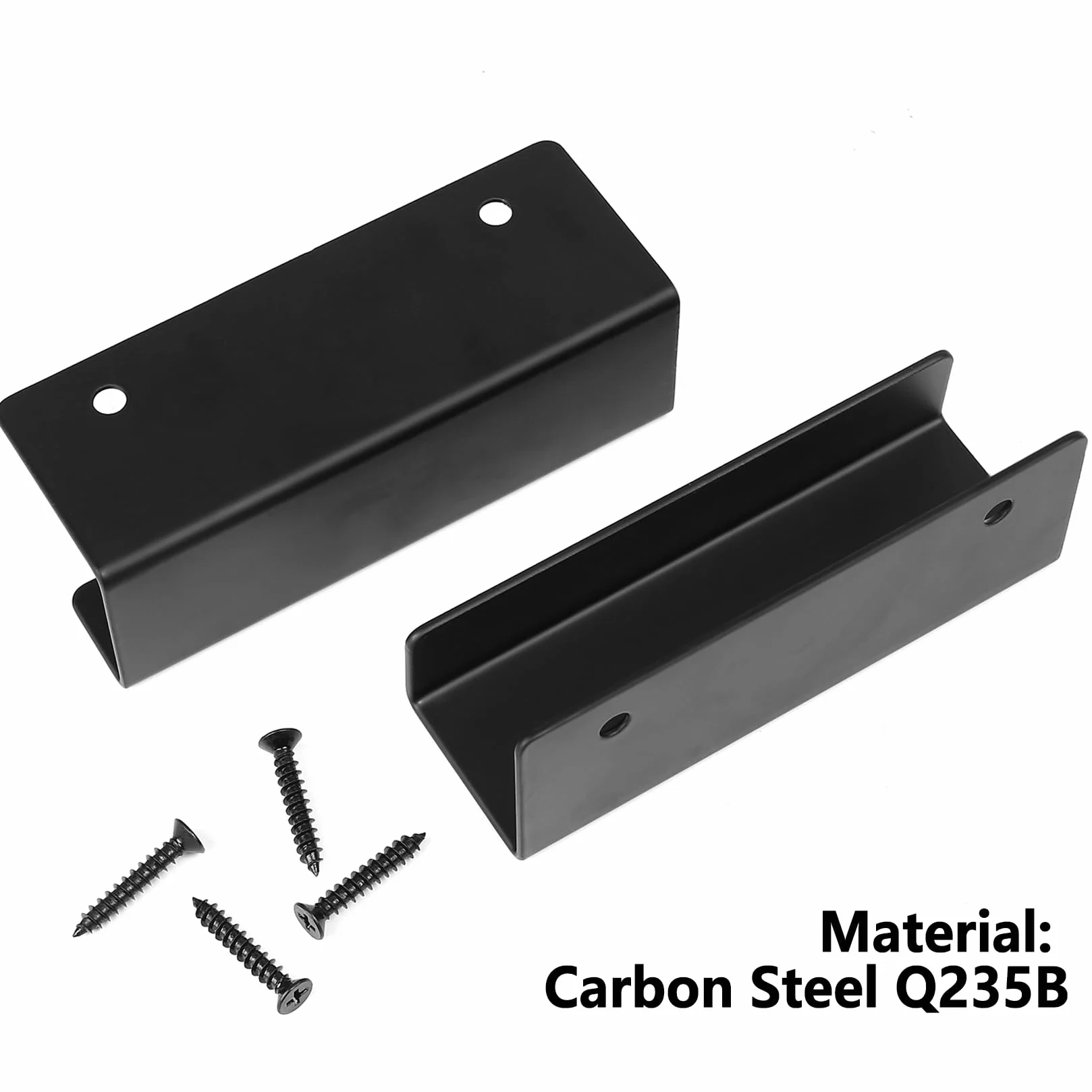 Ganci Pesanti, 2 pezzi Staffe a U, Ganci da Muro, Staffe di 125mm per piastrelle di ceramica, Supporti per attrezzi da parete in metallo per cucina, bagno, garage