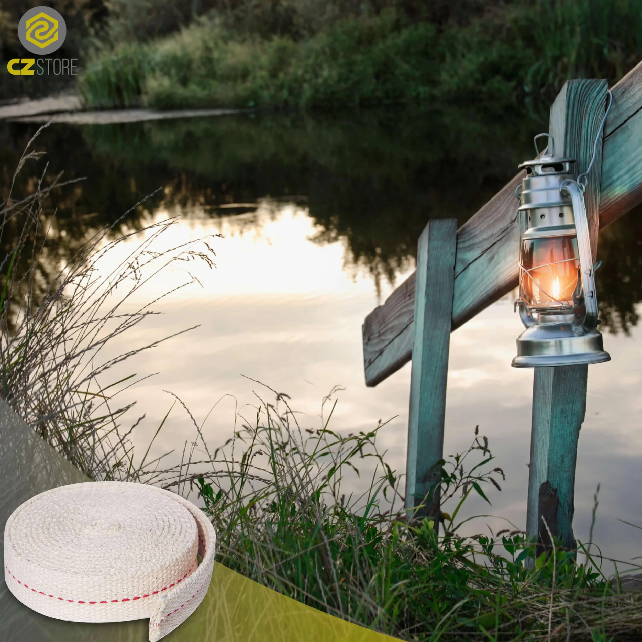 Stoppino per Lampada a Olio 5M| 11MM |✮GARANZIA A VITA✮- Rotolo di Cotone per Accendere Lampade e Bruciatori a Olio e Petrolio - Ideale per Lanterne, Fiaccole, Candele per Esterno o Interno