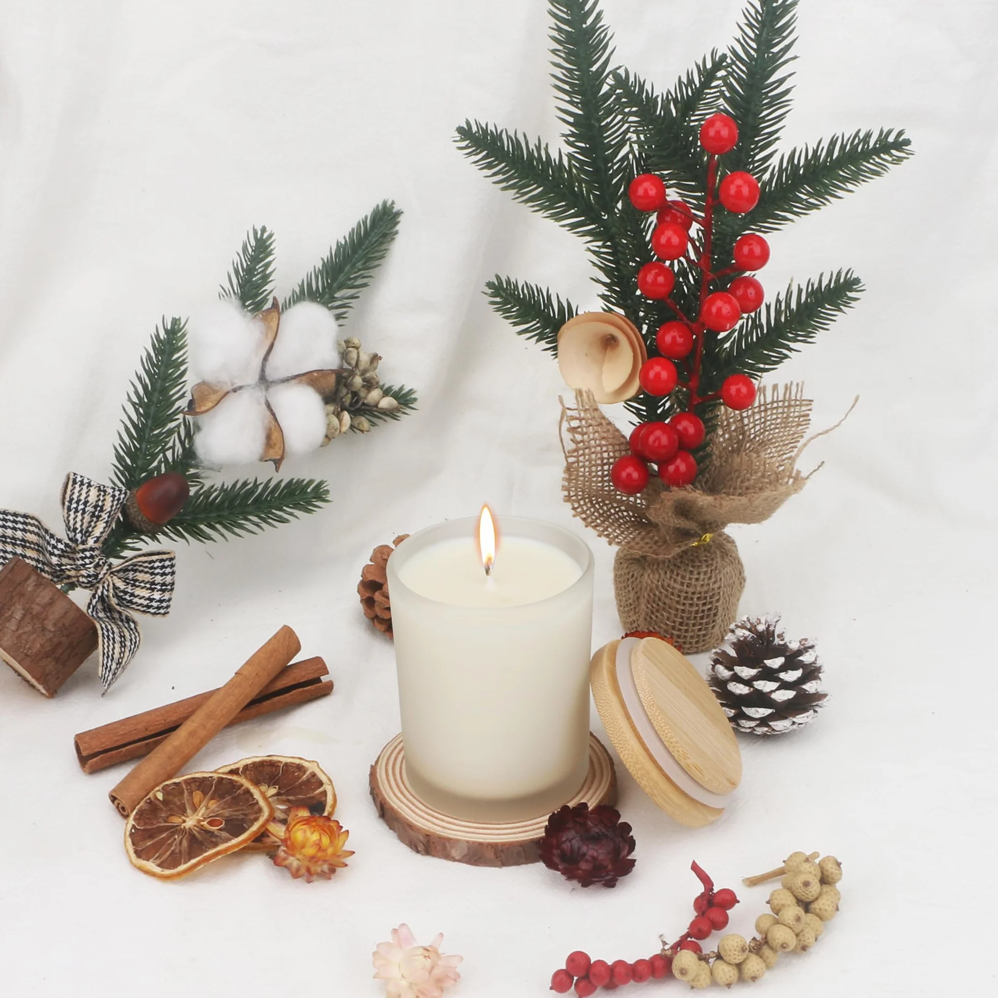 MILIVIXAY Confezione da 20 barattoli per candele in vetro spesso smerigliato da 200 ml, con coperchio, per realizzare candele, contenitori per spezie e polvere.