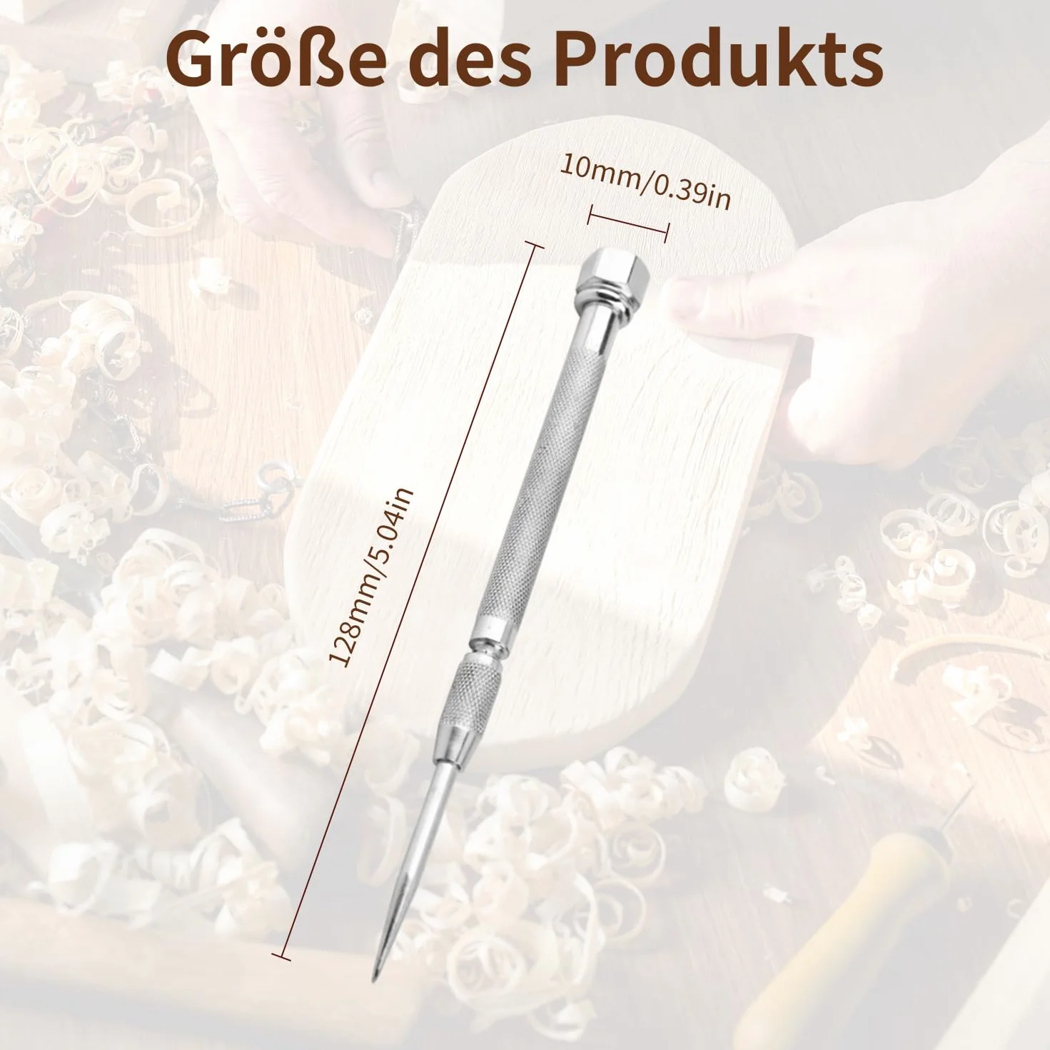 Pocket Scriber, G2 Punta in carburo cementato 55HRC Scriber Needle Scribing Pen per acciaio Ottone Plastica Vetro