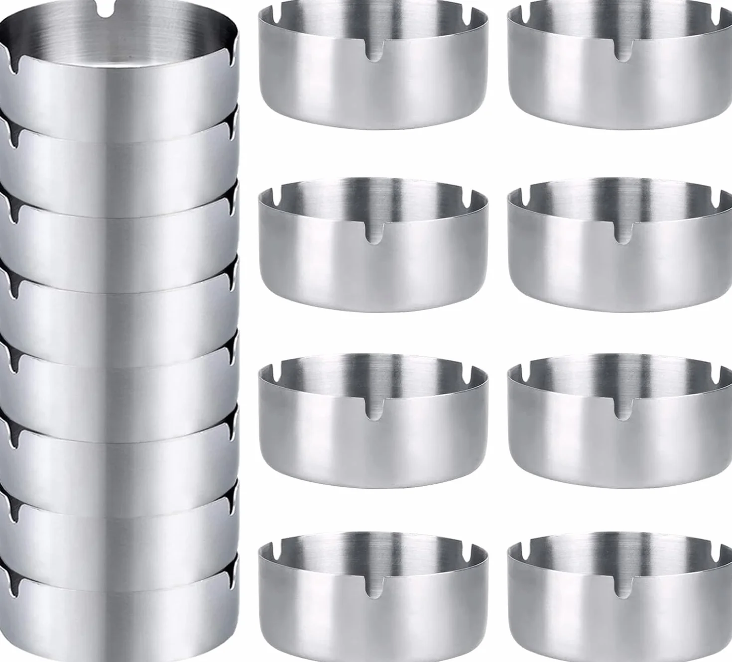 Posacenere da Esterno in Acciaio Inox 16 Rotondi