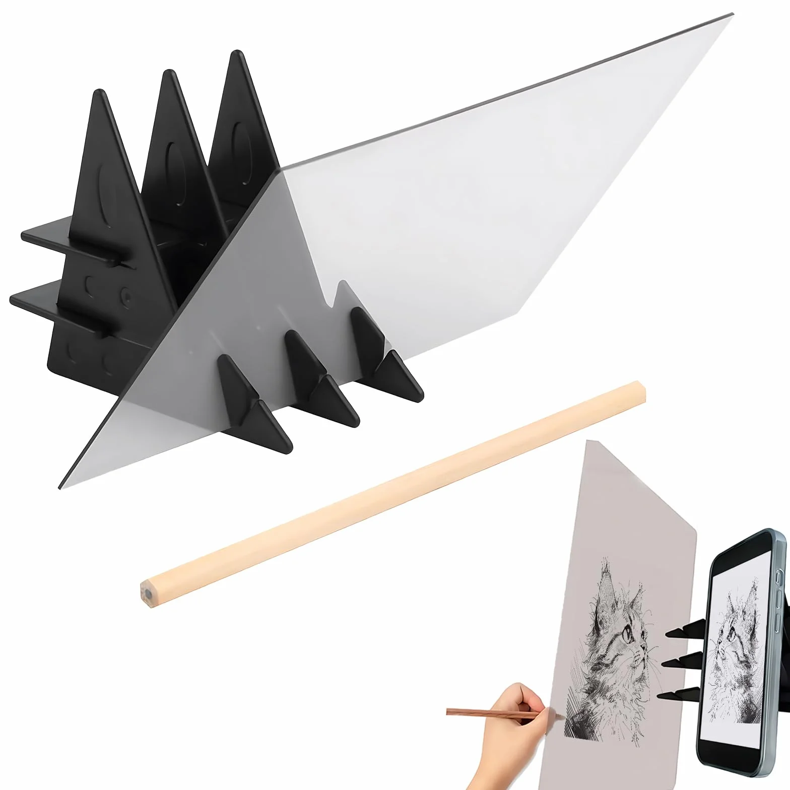 1 Set di Tavoletta da Disegno Ottica, Tavoletta da Disegno con Proiettore di Matite per Pittura di Cellulari e Tablet, Fai da Te per Pittura di Anime, Arte, Disegno, Schizzo