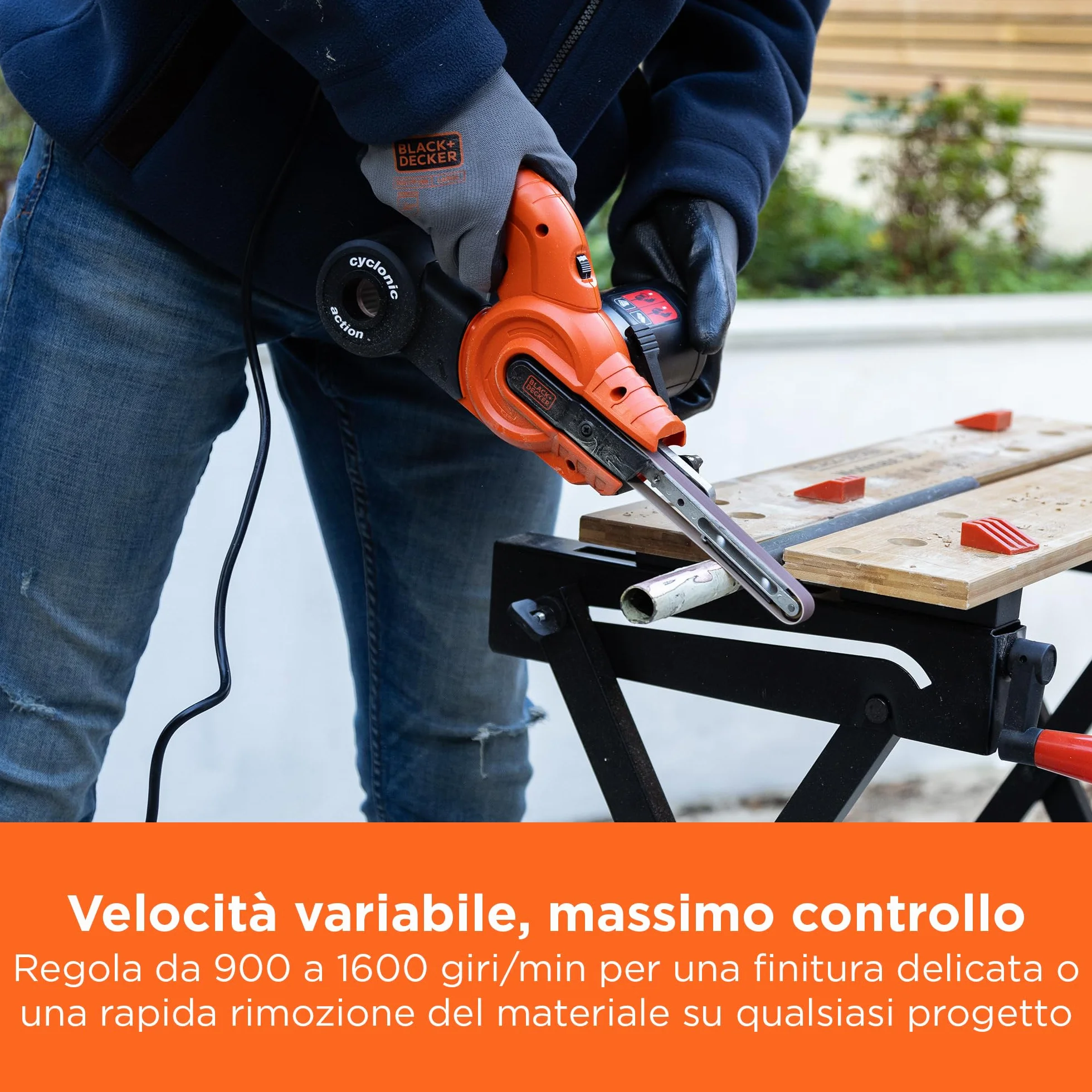 BLACK+DECKER KA900E-QS Lima a Nastro 350W 13 mm