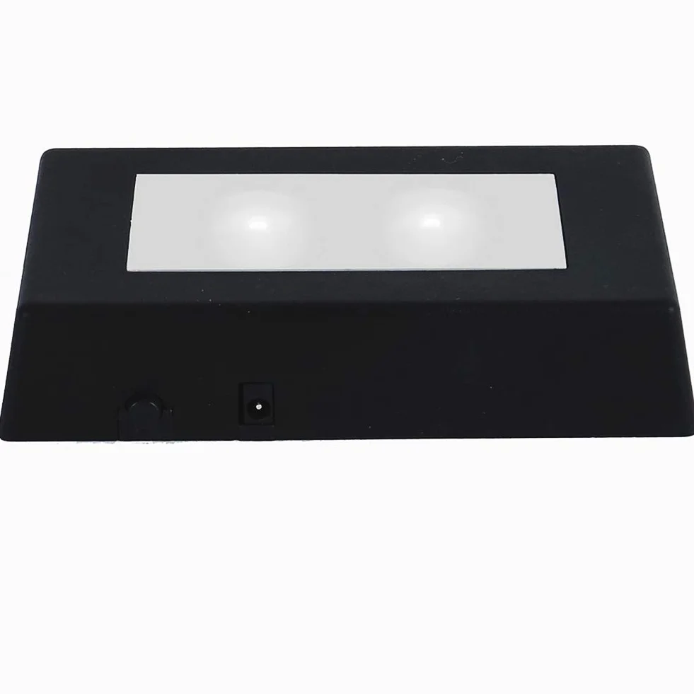 EUSTUMA Base LED Light Base rotonda da incasso con interruttore sensibile al tocco per opere d'arte in cristallo sferico, vetro laser 3D, decorazioni per feste.