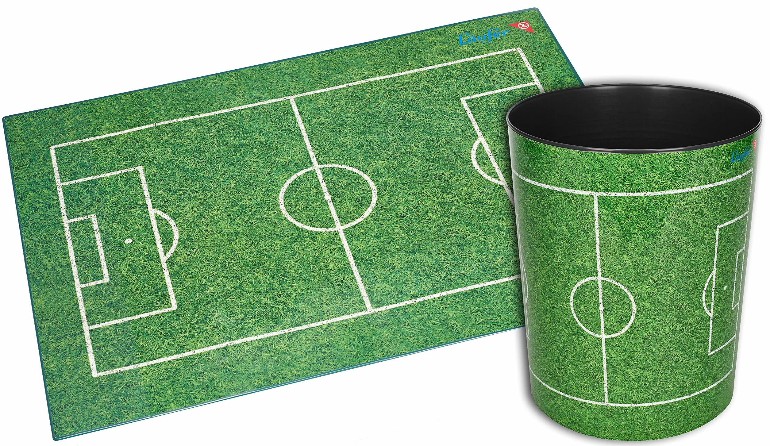 Läufer 26663, cestino per la carta con motivo cane colorato, 13 litri, perfetto per la cameretta dei bambini, rotondo Shepard australiano Campo da calcio.