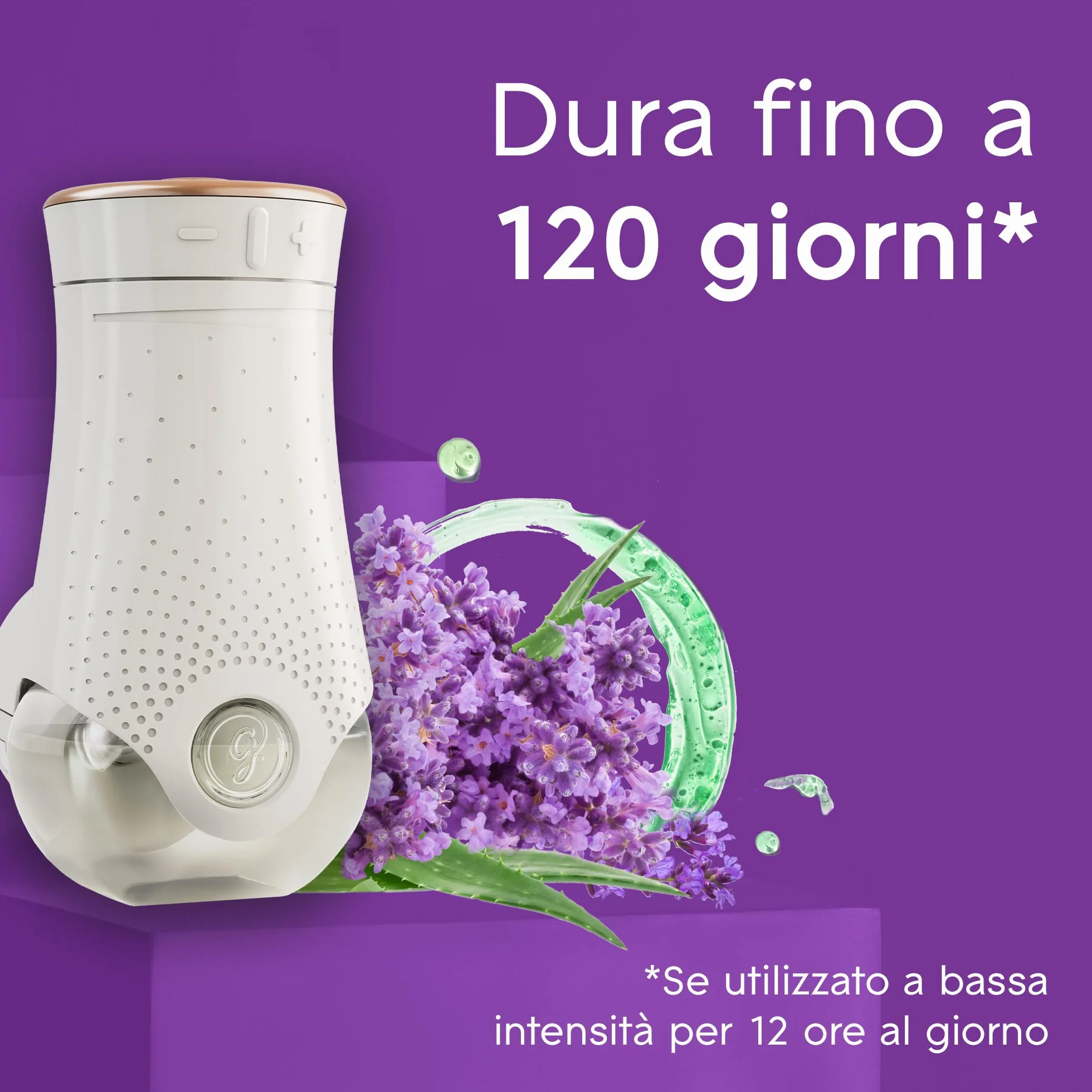 Glade Liquido Elettrico Profumatore Ambienti Olii Essenziali Lavanda Aloe Vera 3 Ricariche