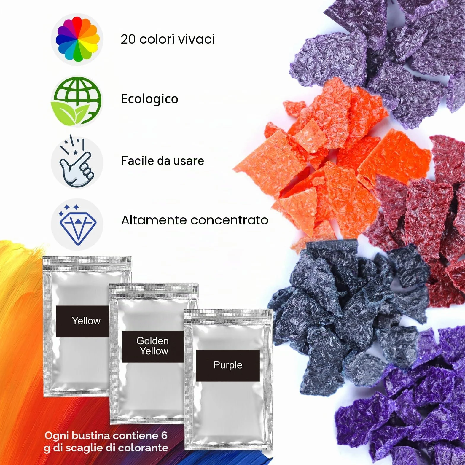 Coloranti Per Candele - 20 Colori Per Cera, Ideali Per Fai Da Te. Adatti Per Cera Di Soia, D'Api, Paraffina, Gel E Di Palma