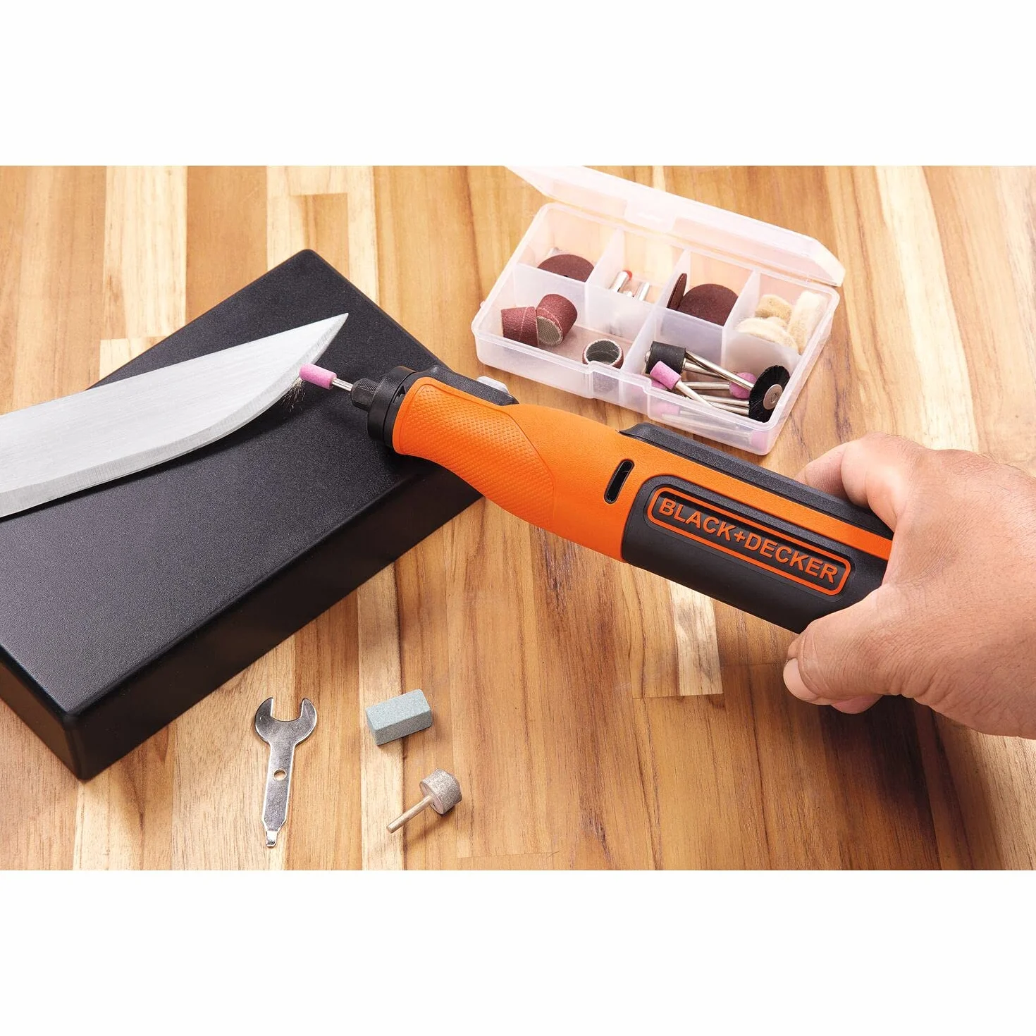 BLACK+DECKER BCRT8IK-XJ Multifunzione Rotativo 7,2V 52 Accessori Valigetta