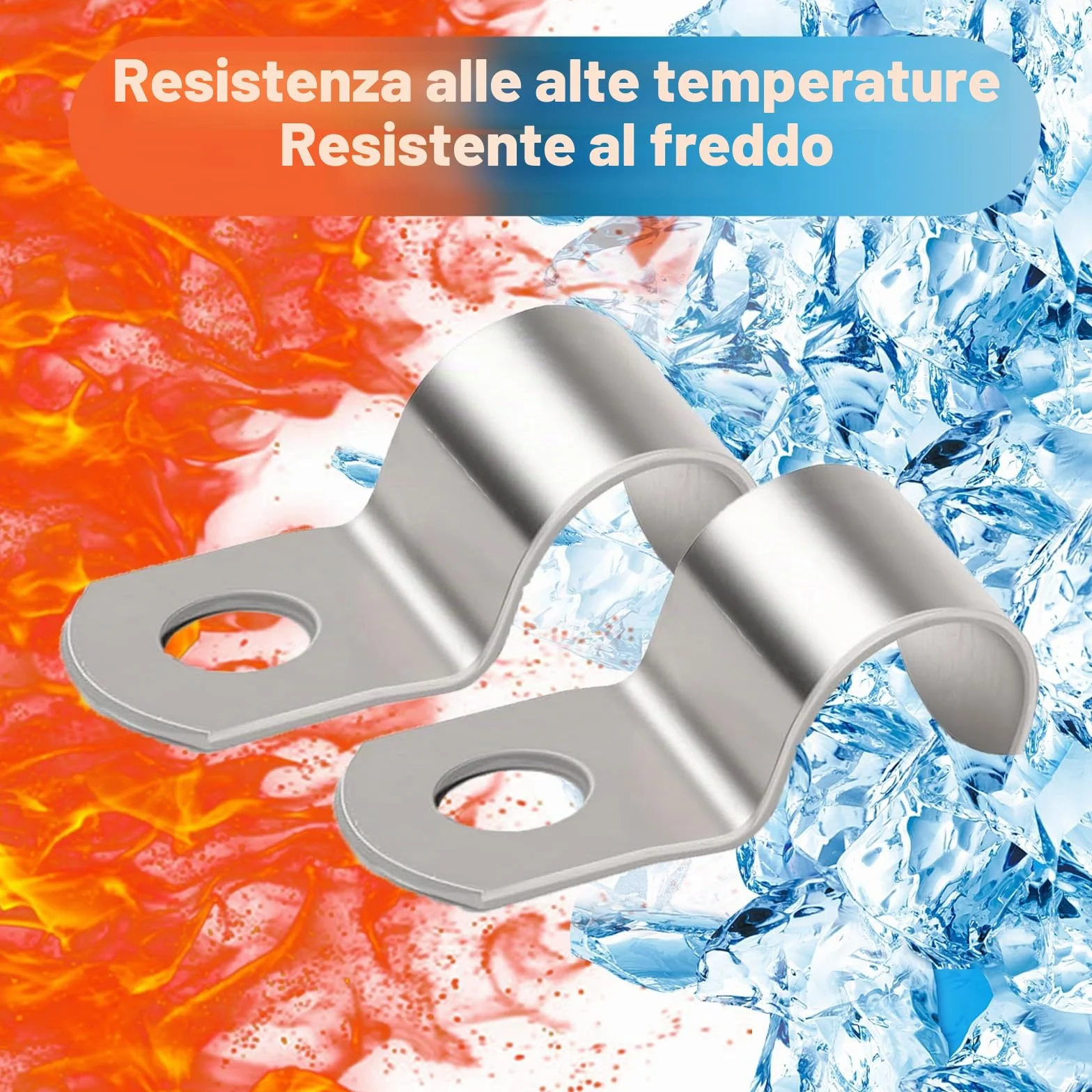 30 Morsetto per Tubi, Morsetti per Tubi a Foro Singolo, M16 Collari per Tubi in Acciaio Inox V2A, Morsetti per Cavi, Supporto Staffe per Tubi Cavi da 15-16 mm, Fascette Stringitubo per Tubo Acqua