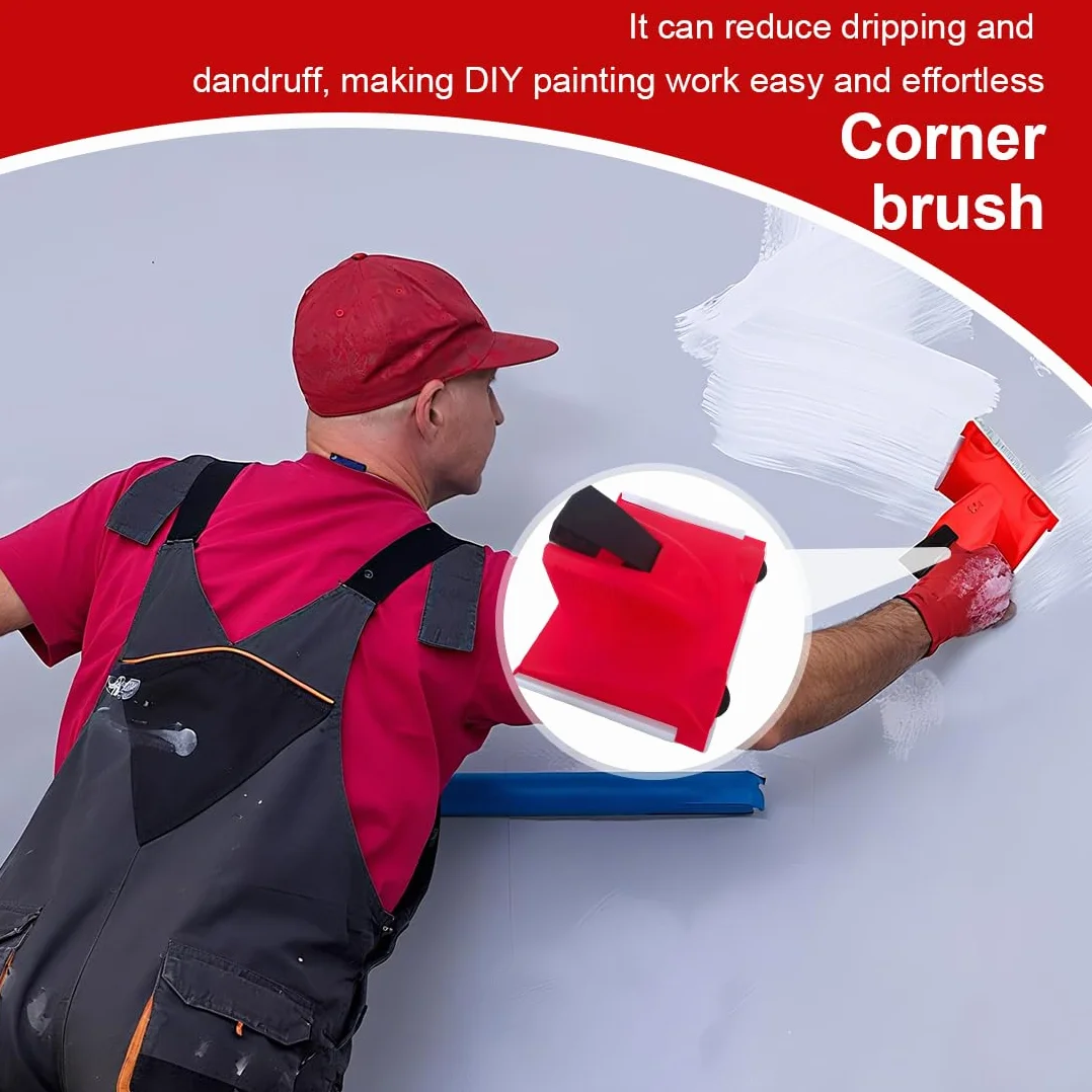 GXGM 1 PCS 5 Pollici Pennelli per angoli, Paint Edger Paint Pad, Utensili per Il Taglio di Paint Edger Multiuso