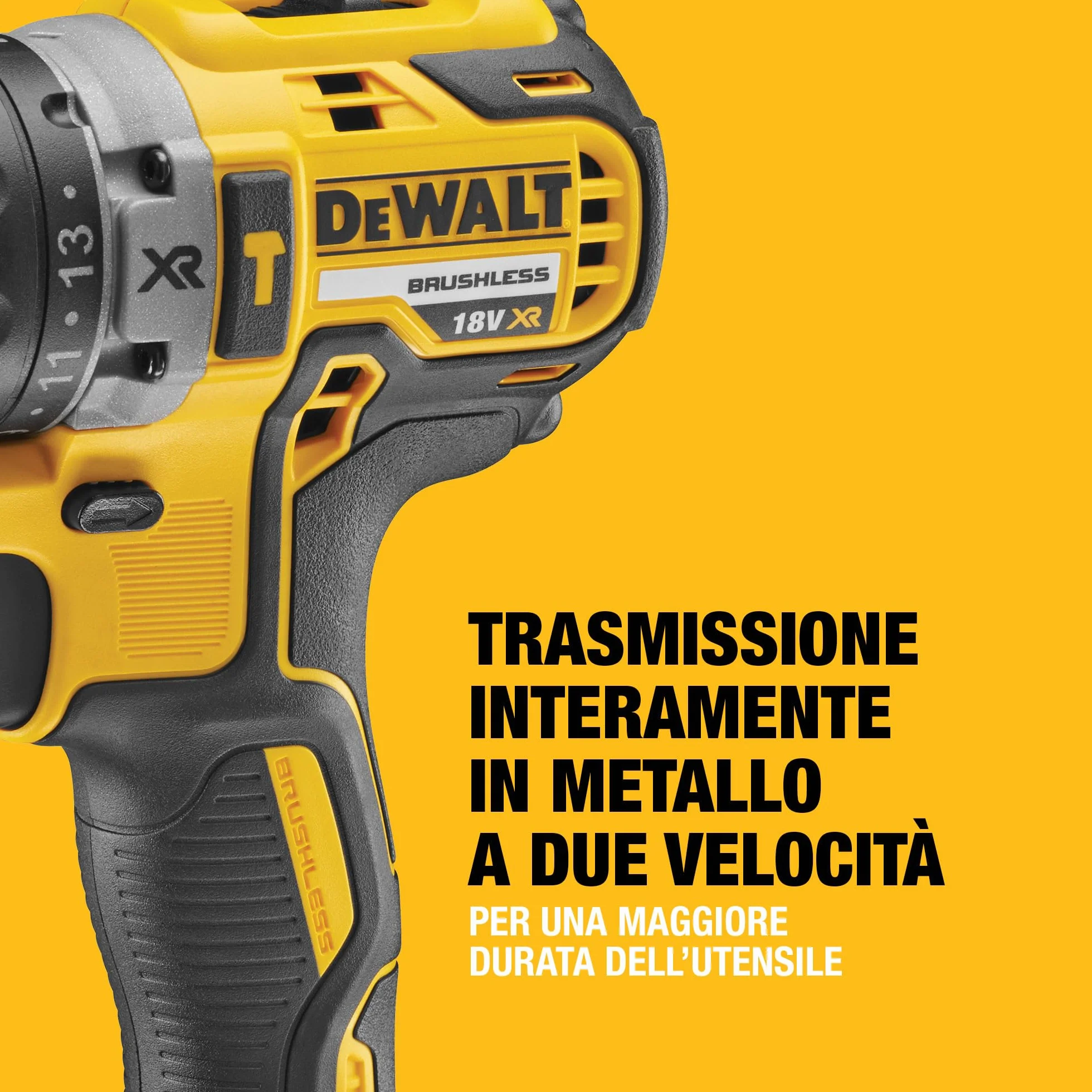 DEWALT - Kit Doppio 18V XR Brushless – Include Trapano a Percussione Brushless, Avvitatore a Impulsi, Valigetta, Caricabatterie Multivoltaggio e 2 Batterie XR da 5Ah, DCK266P2-QW