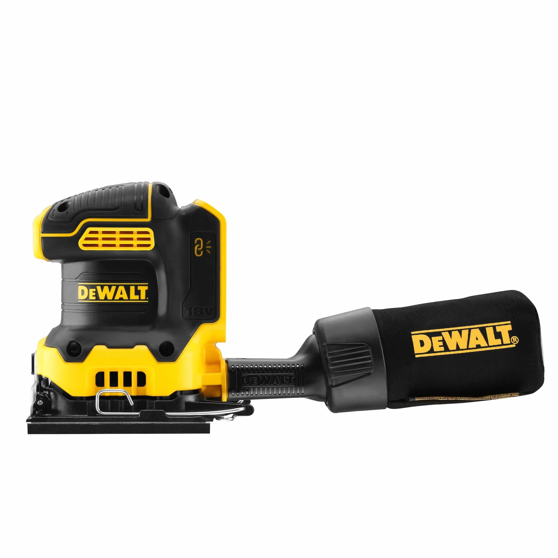 DEWALT DCW200N-XJ 18V XR Brushless 1/4 Foglio Palm Sander (unità nuda)