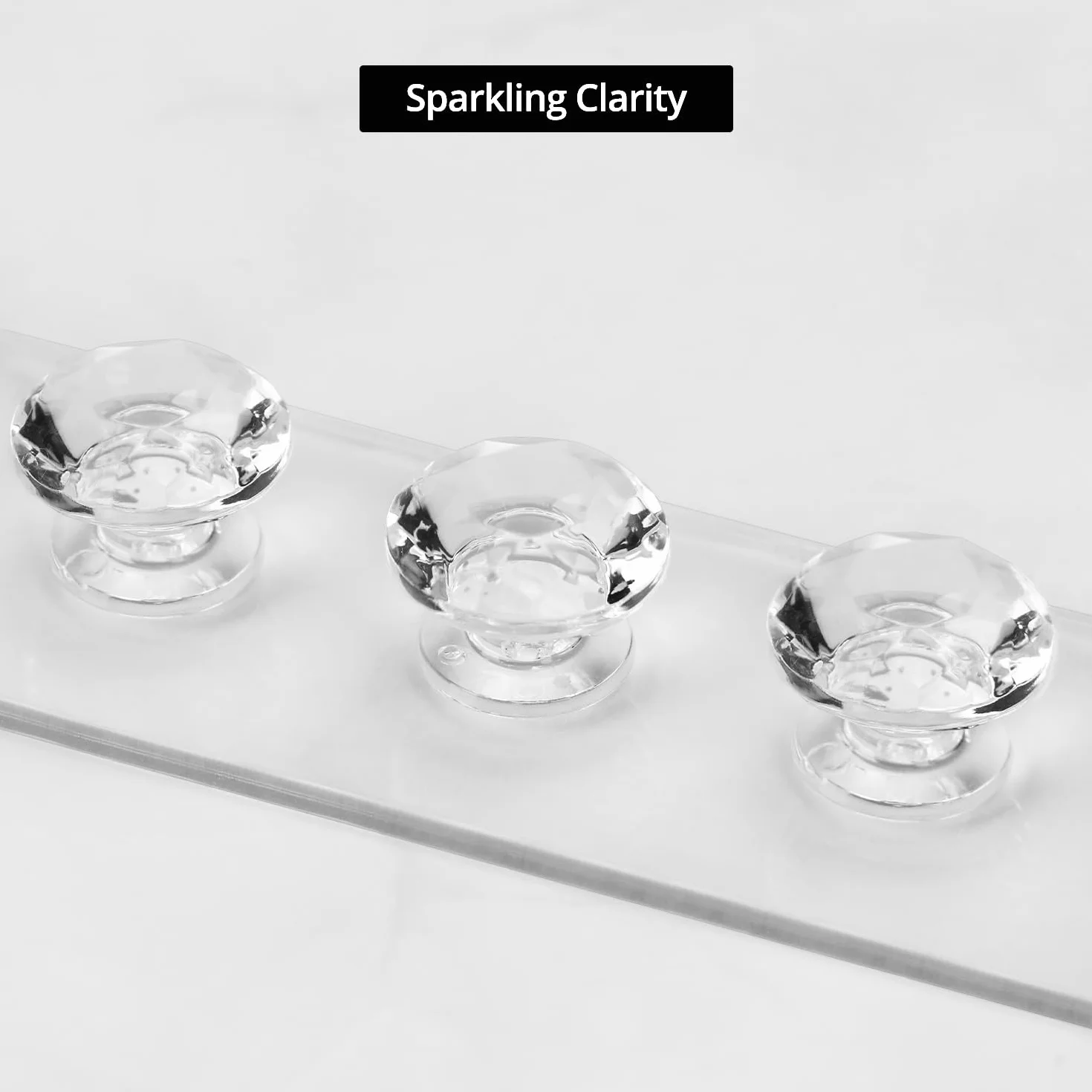 QWORK Confezione da 4 grucce per collane in acrilico con 12 ganci a forma di diamante, organizer per gioielli da parete trasparente