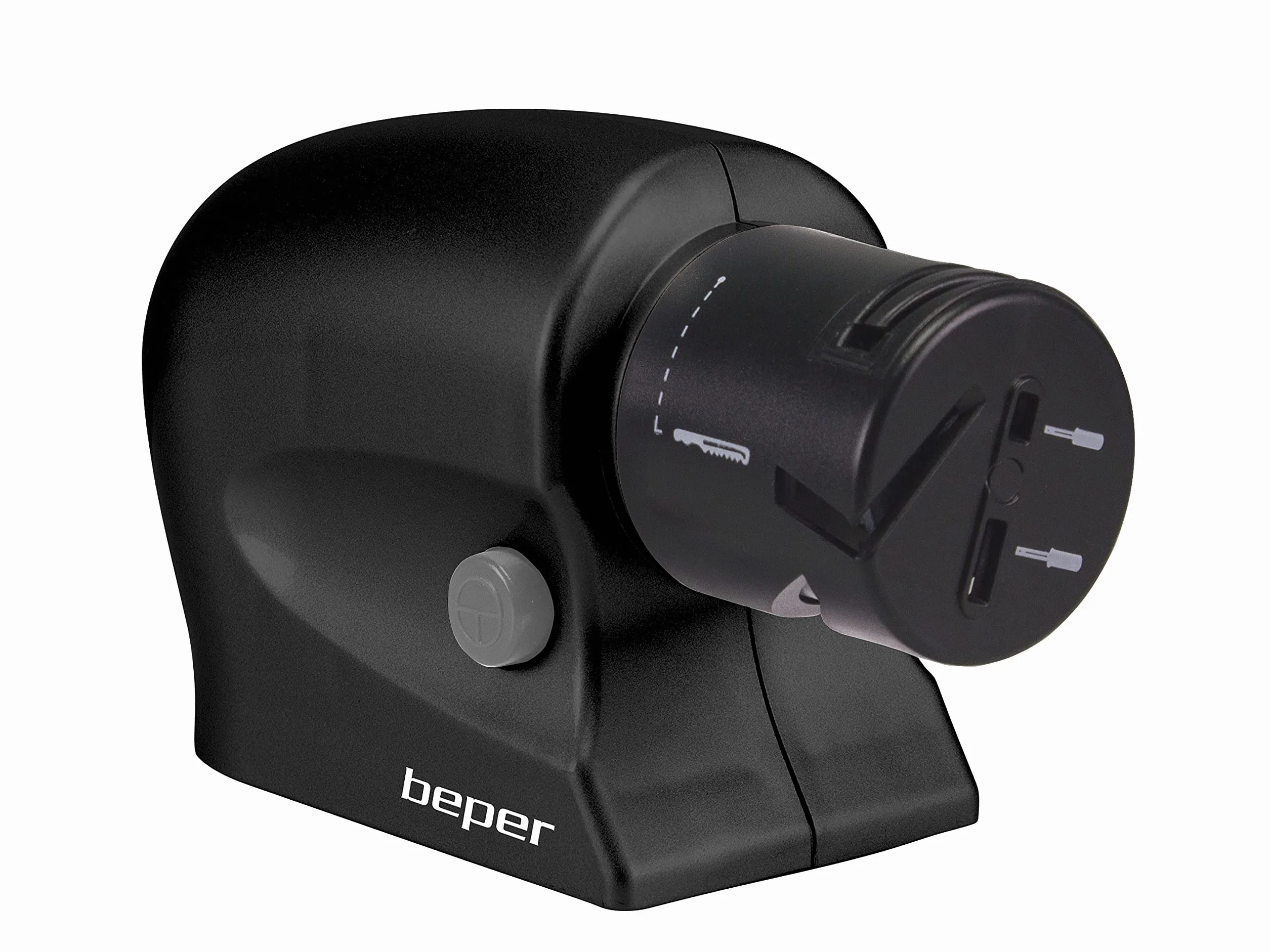 BEPER P102ACP001 Affilacoltelli elettrico 10W Lama Liscia Seghettata Pietra allumina Nero