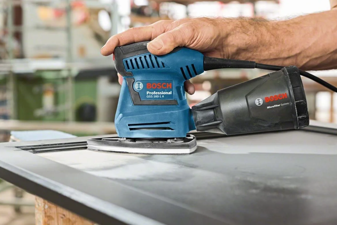 Bosch Professional Levigatrice Orbitale GSS 160-1 A Multi 180W Ø1,6mm L-BOXX