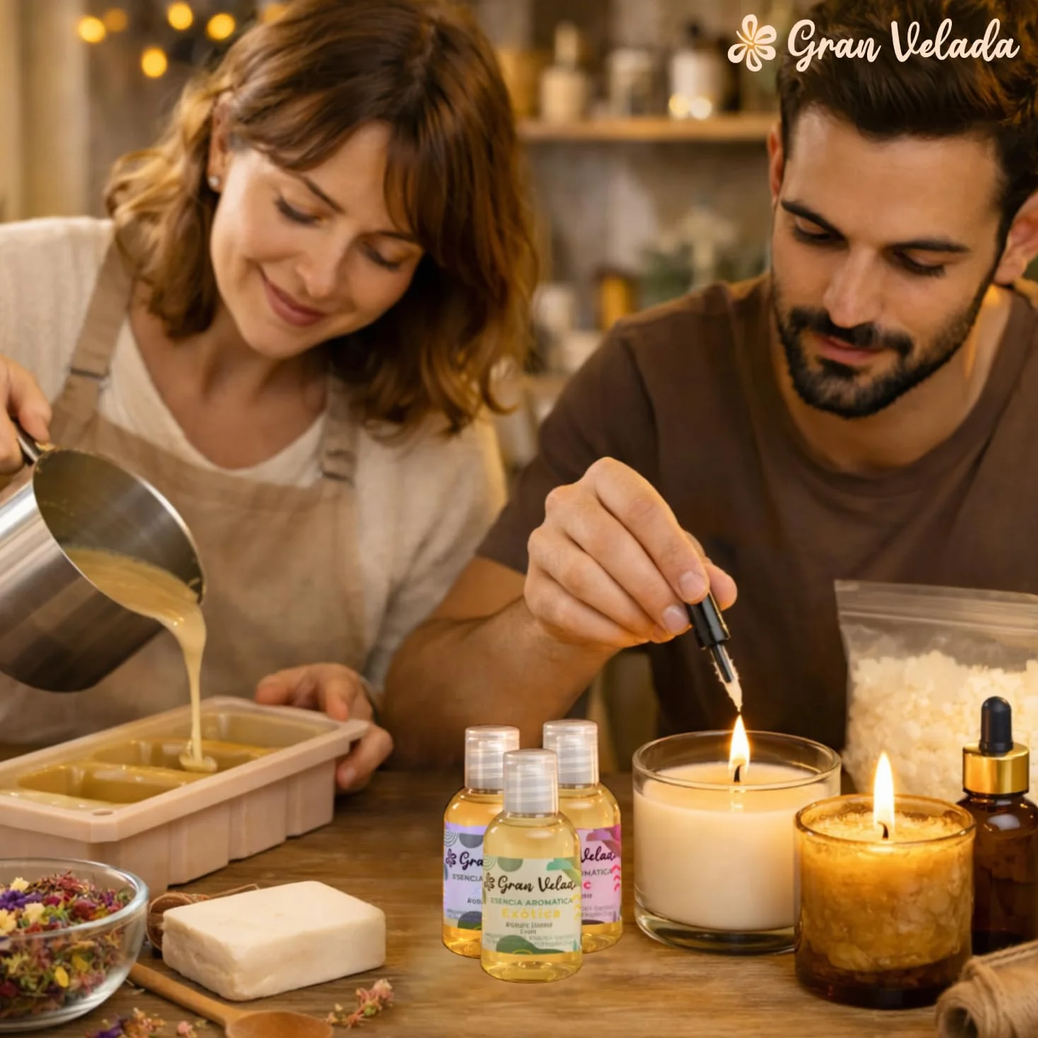 Gran Velada - Confezione risparmio essenze extra concentrate 3 x 50 ml | Essenze aromatiche per Mikados per saponi artigianali per candele profumate | Profumare Creazioni Aroma Durevole