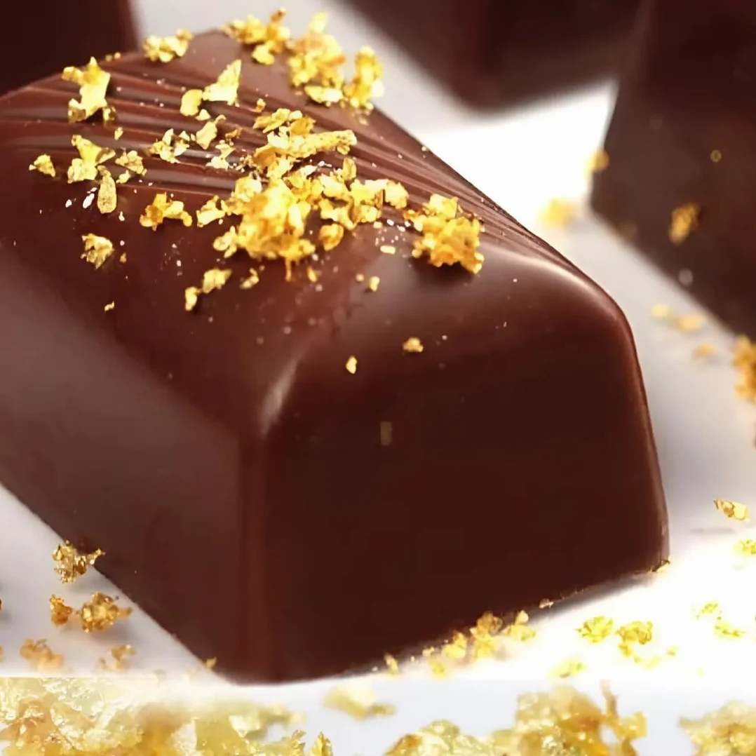 Bottiglie Alimentare con 2 Pinzette, Foglia Oro per Decorazioni Torta, 6 Pezzi, Oro