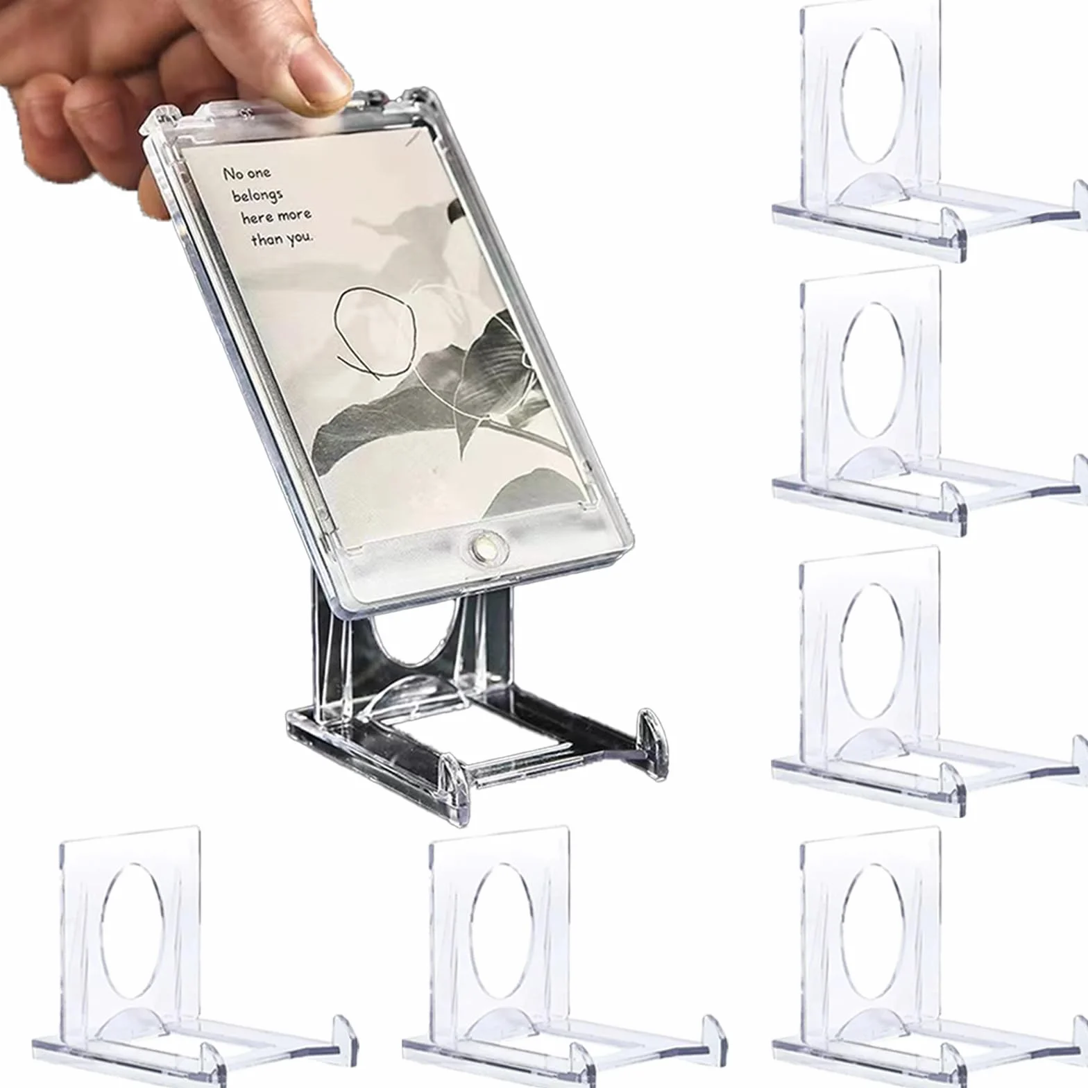 Supporti Mini per Espositore Carte – Confezione da 12, Supporto Regolabile in Acrilico Premium per Carte Espositore, Carte Graded, Carte PSA, Carte di Baseball, Carte Sportive