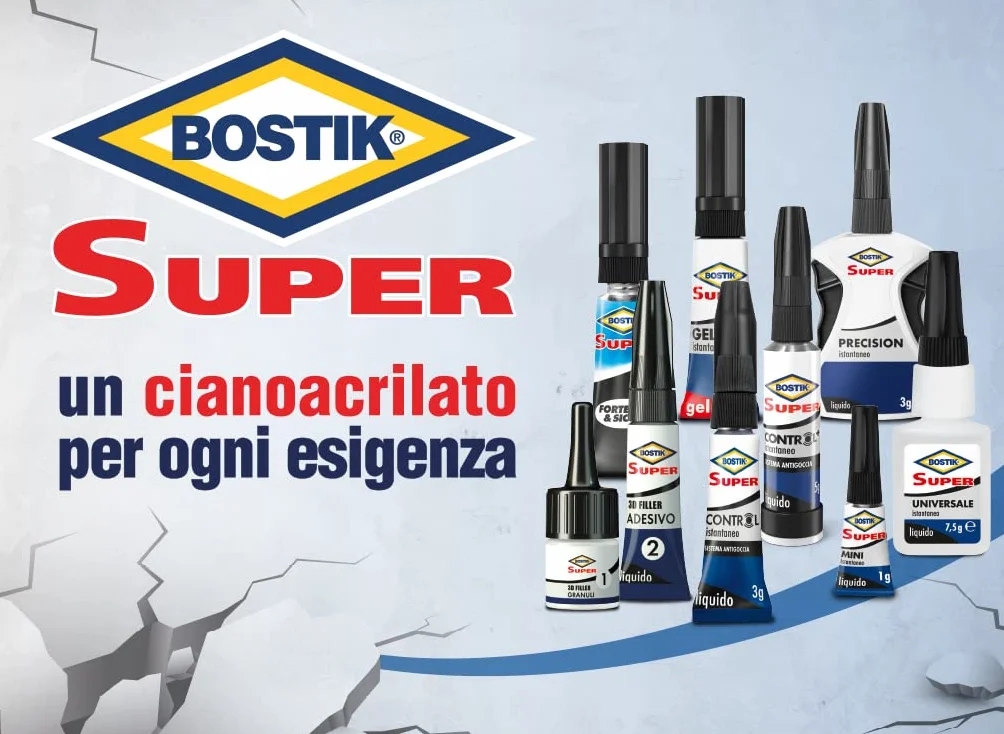 BOSTIK Colla Istantanea Universale Super Mini Blister 3 x 1 gr