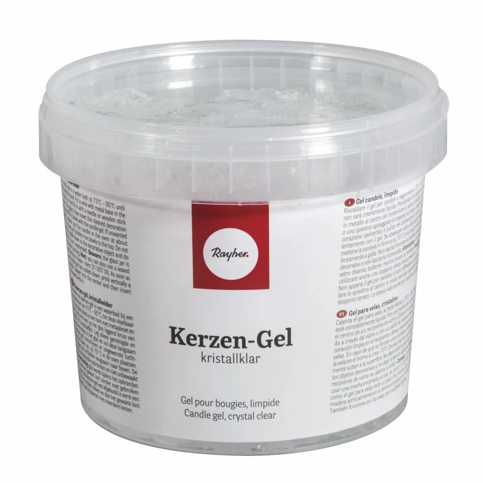RAYHER HOBBY 3130200, Gel per Candele, Trasparente, Secchiello di 750g/ 850 ml