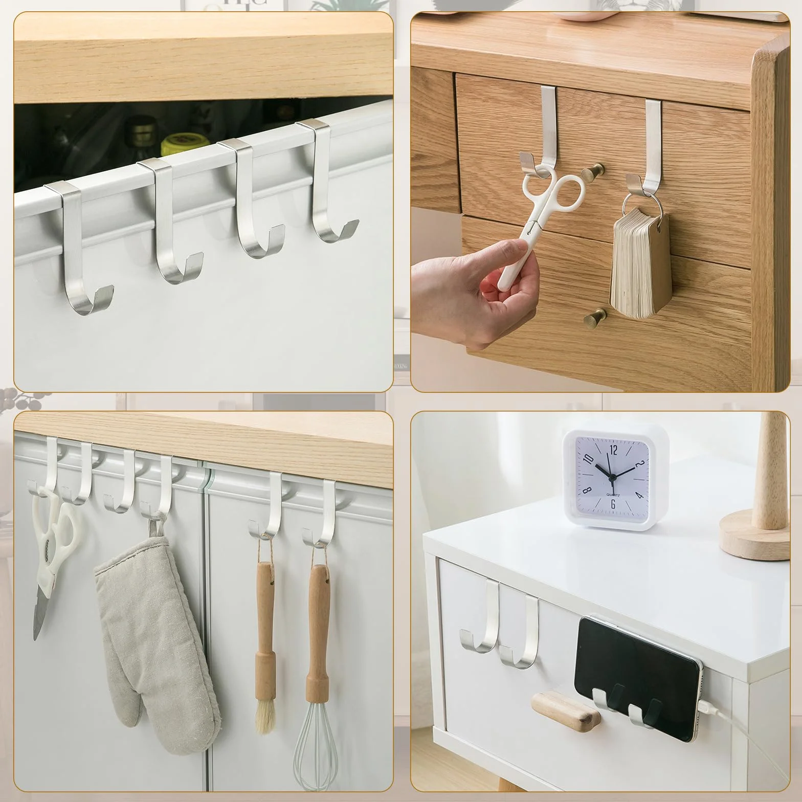 Ganci per Termoarredo Bagno inossidabile 10 Pezzi Portasciugamani Accappatoio